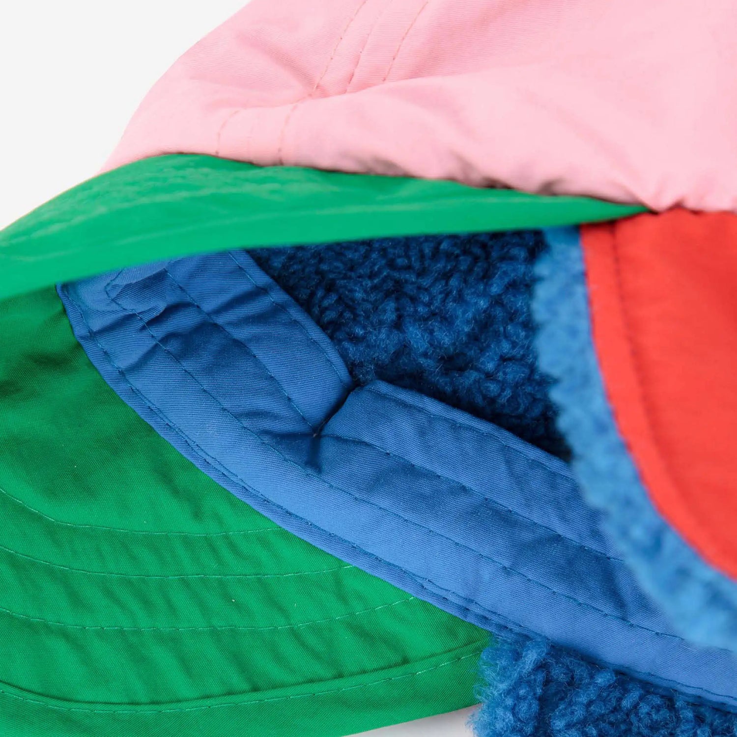 Padded Chapka Rose Colour Block