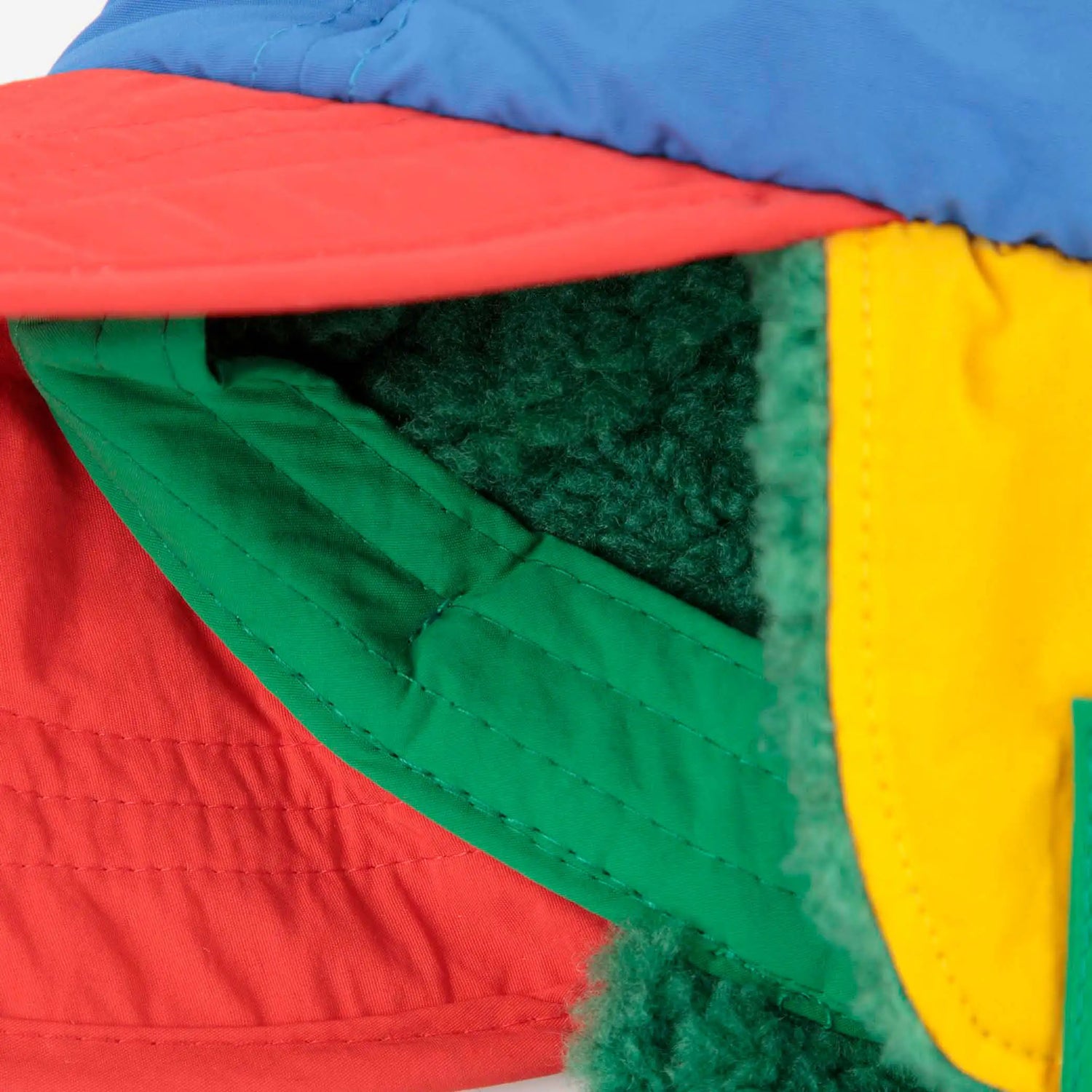 Padded Chapka Blue Colour Block