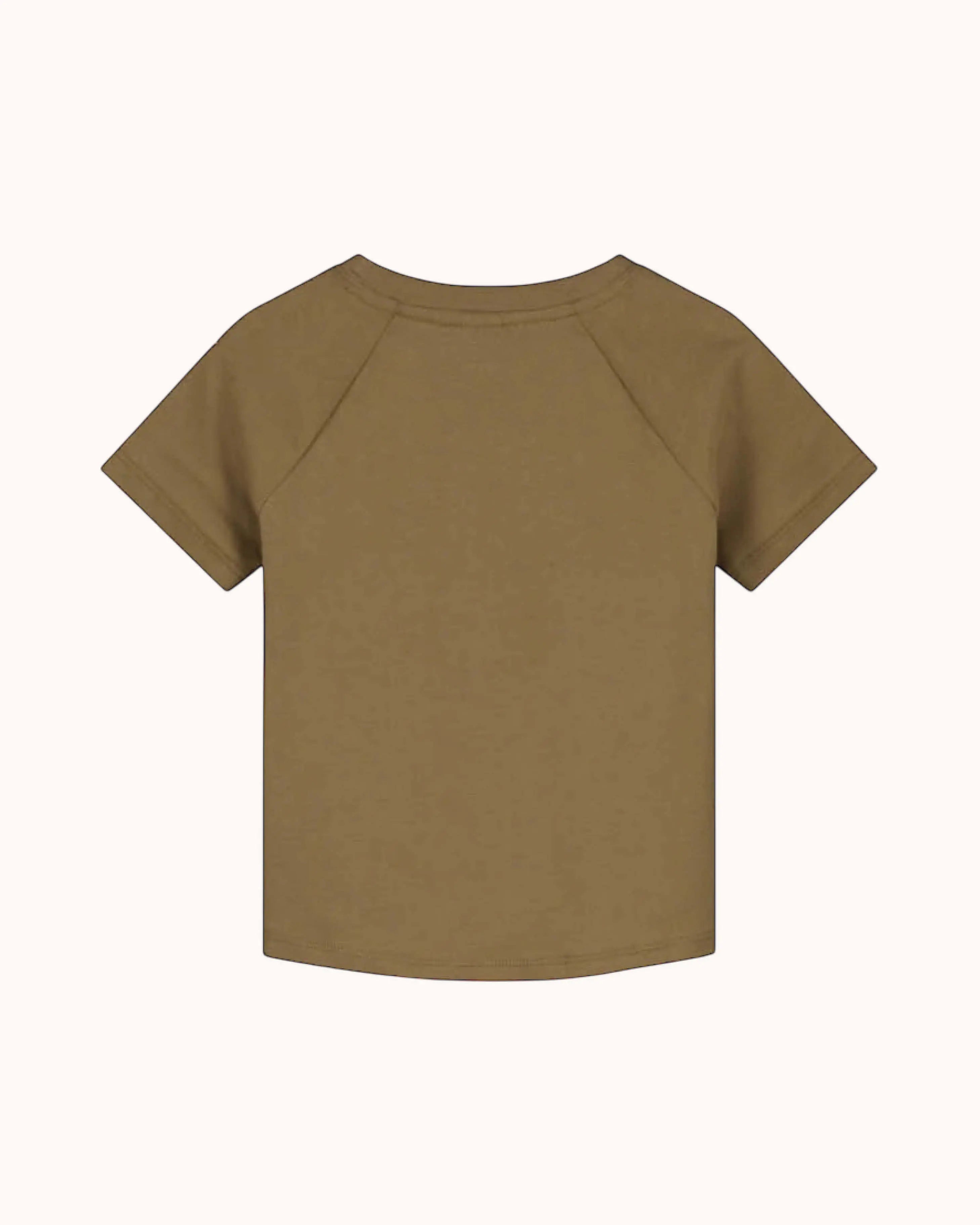 Kurzärmliges T-Shirt in peanut