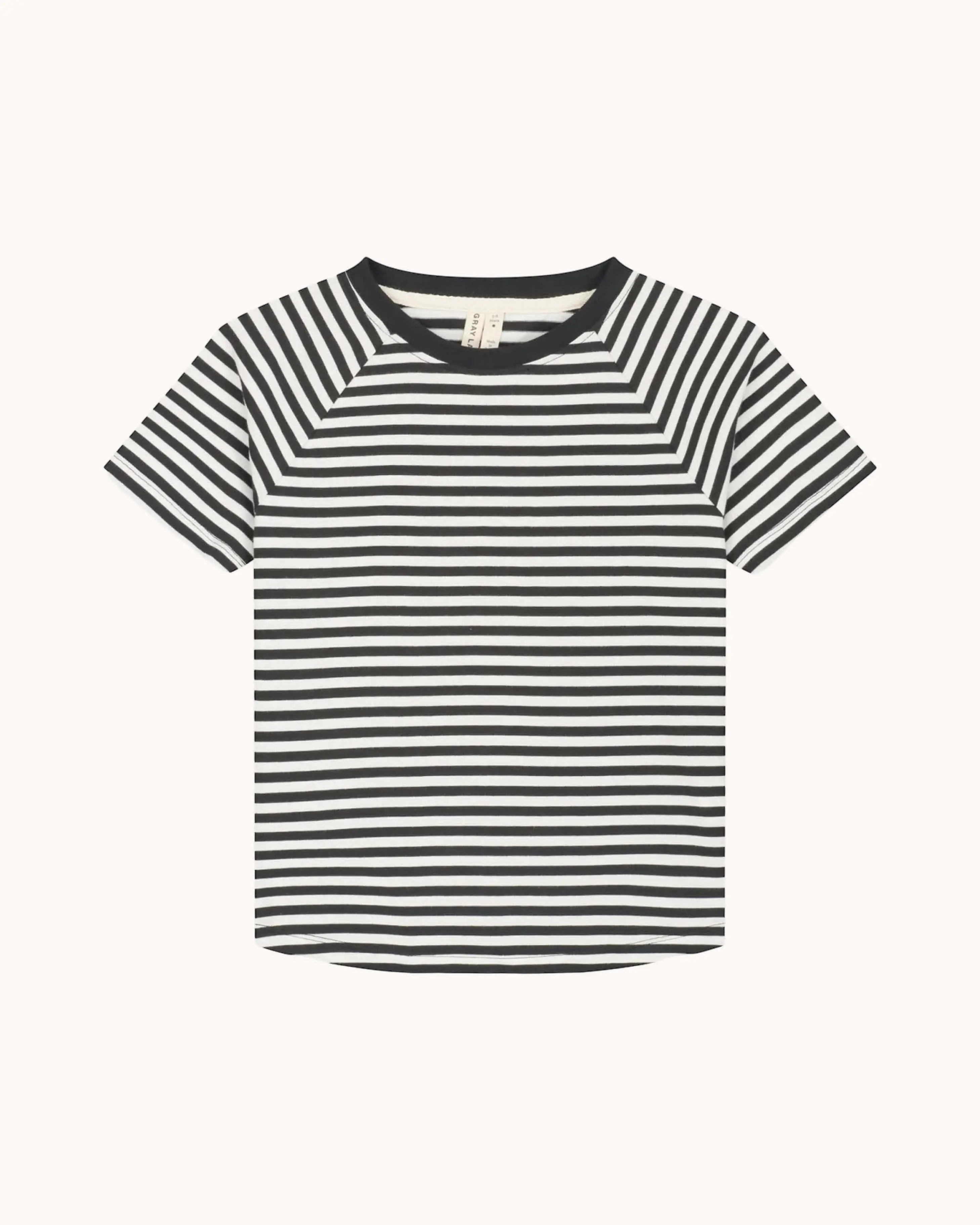 Kurzärmliges T-Shirt in nearly black/off-white