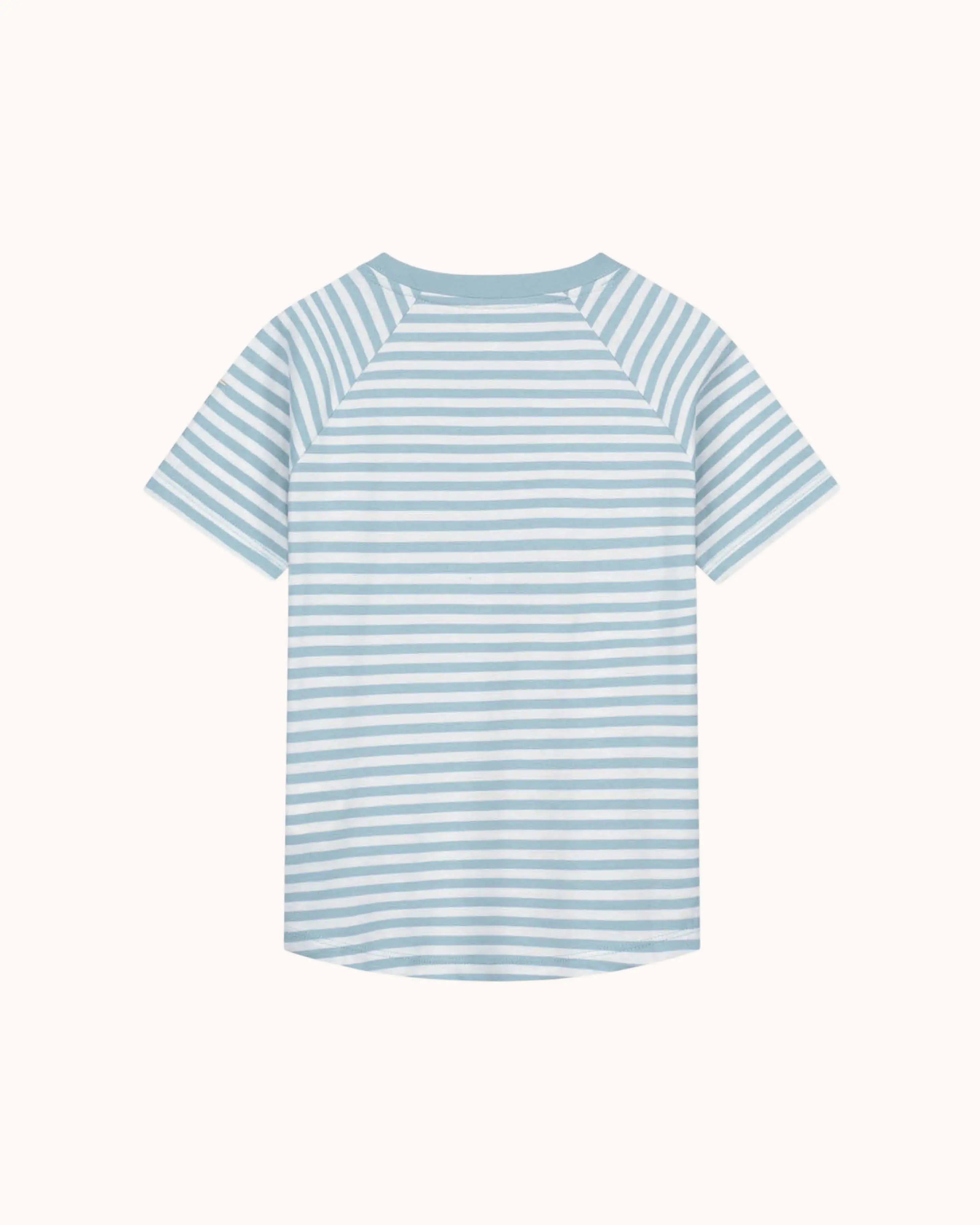 Kurzärmliges T-Shirt in sky/off-white