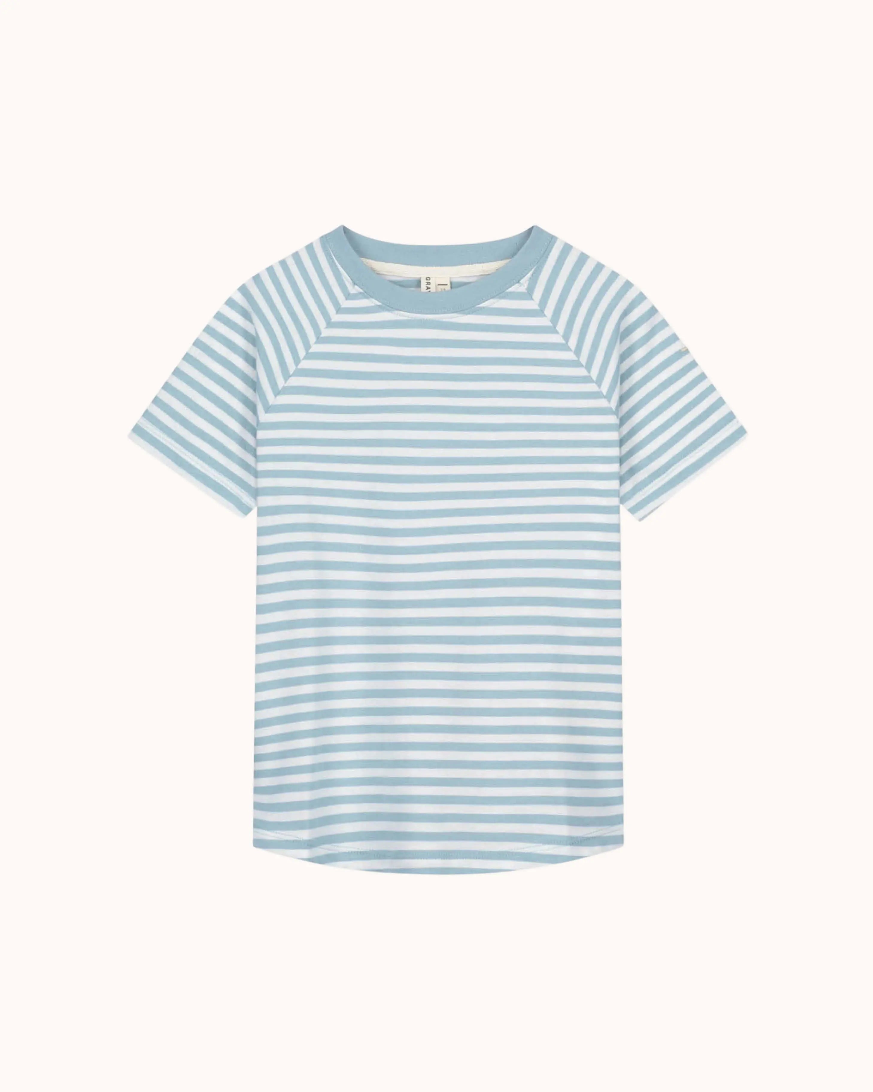 Kurzärmliges T-Shirt in sky/off-white