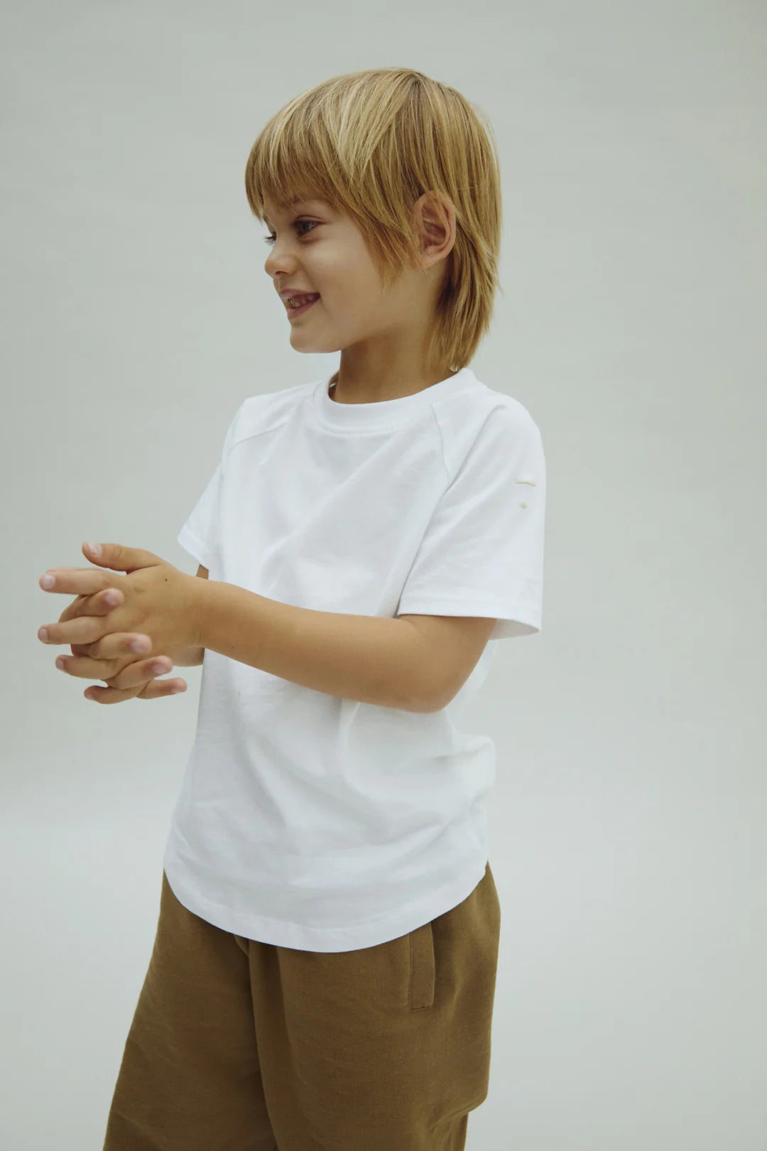 Kurzärmliges T-Shirt in white