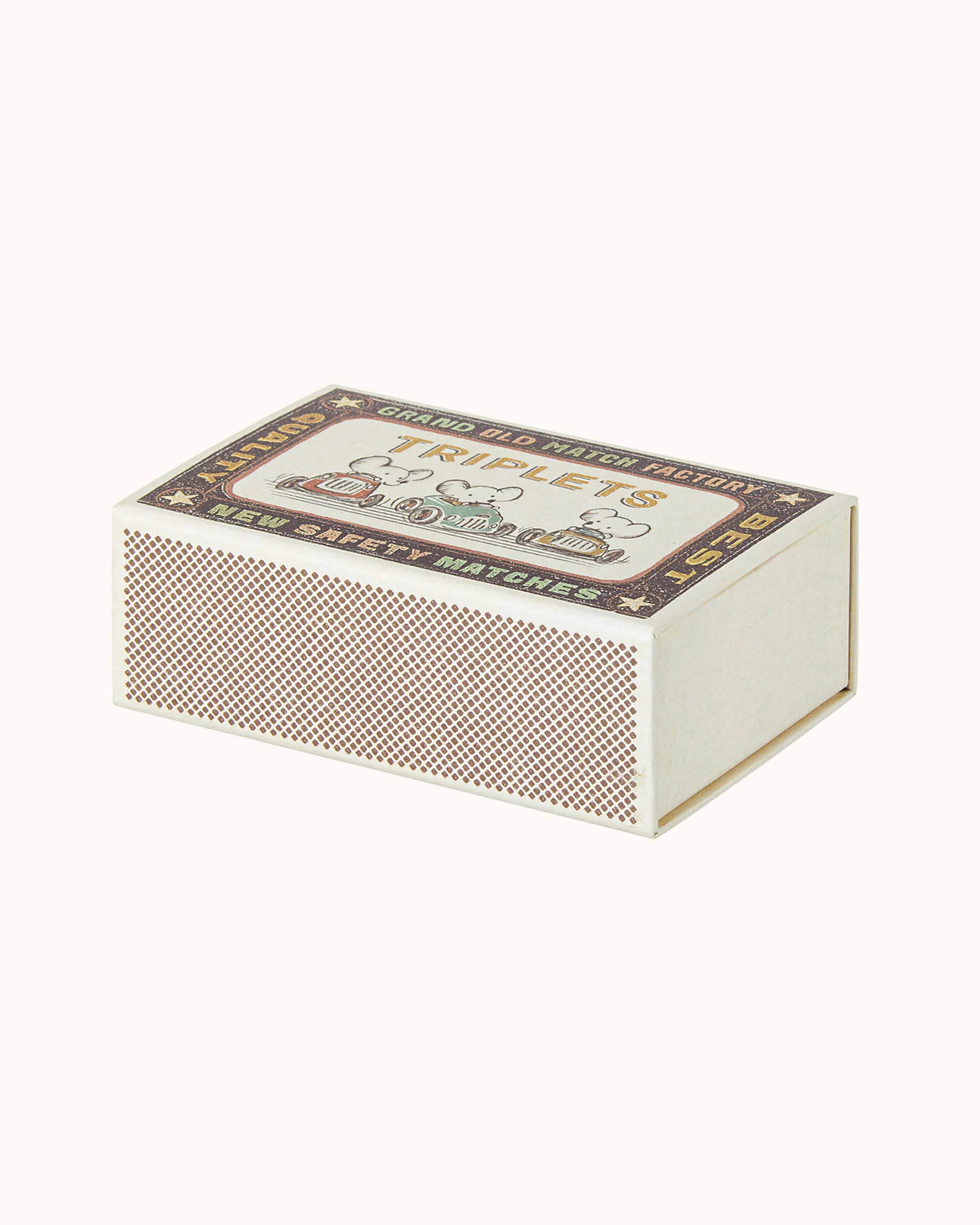 Baby Mäuse Drillinge in Steichholzschachtel