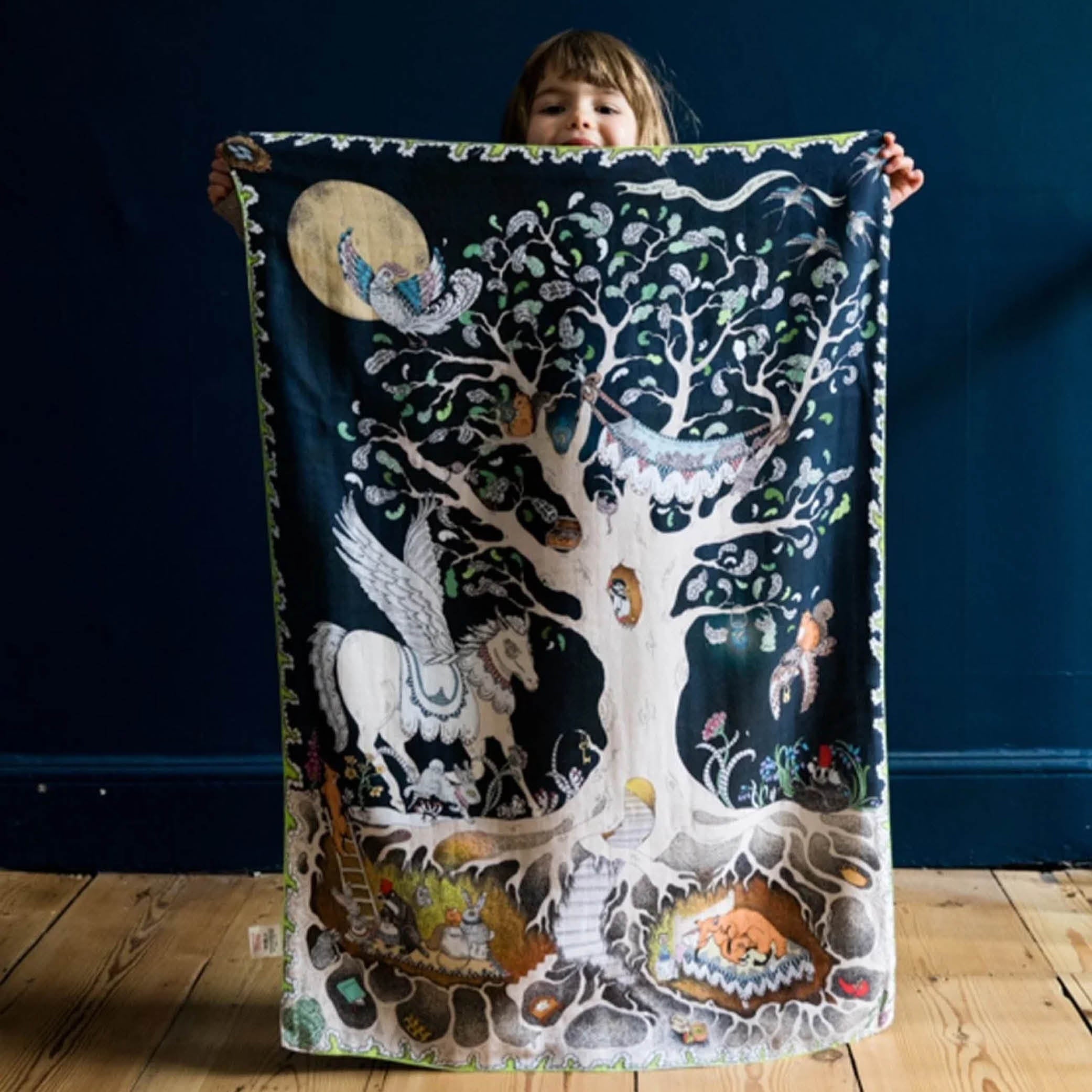 Reversible Baby Muslin Enchanted Forest