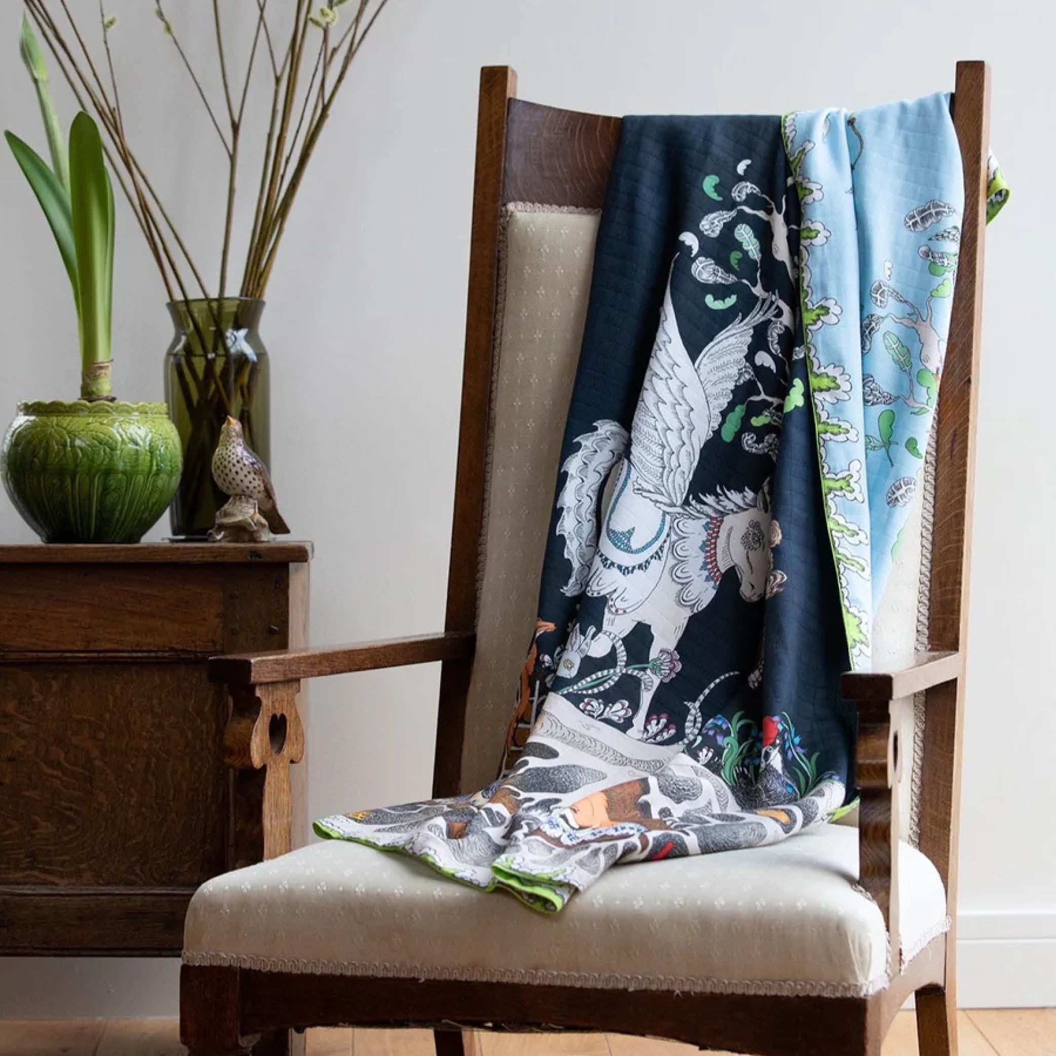 Reversible Baby Muslin Enchanted Forest