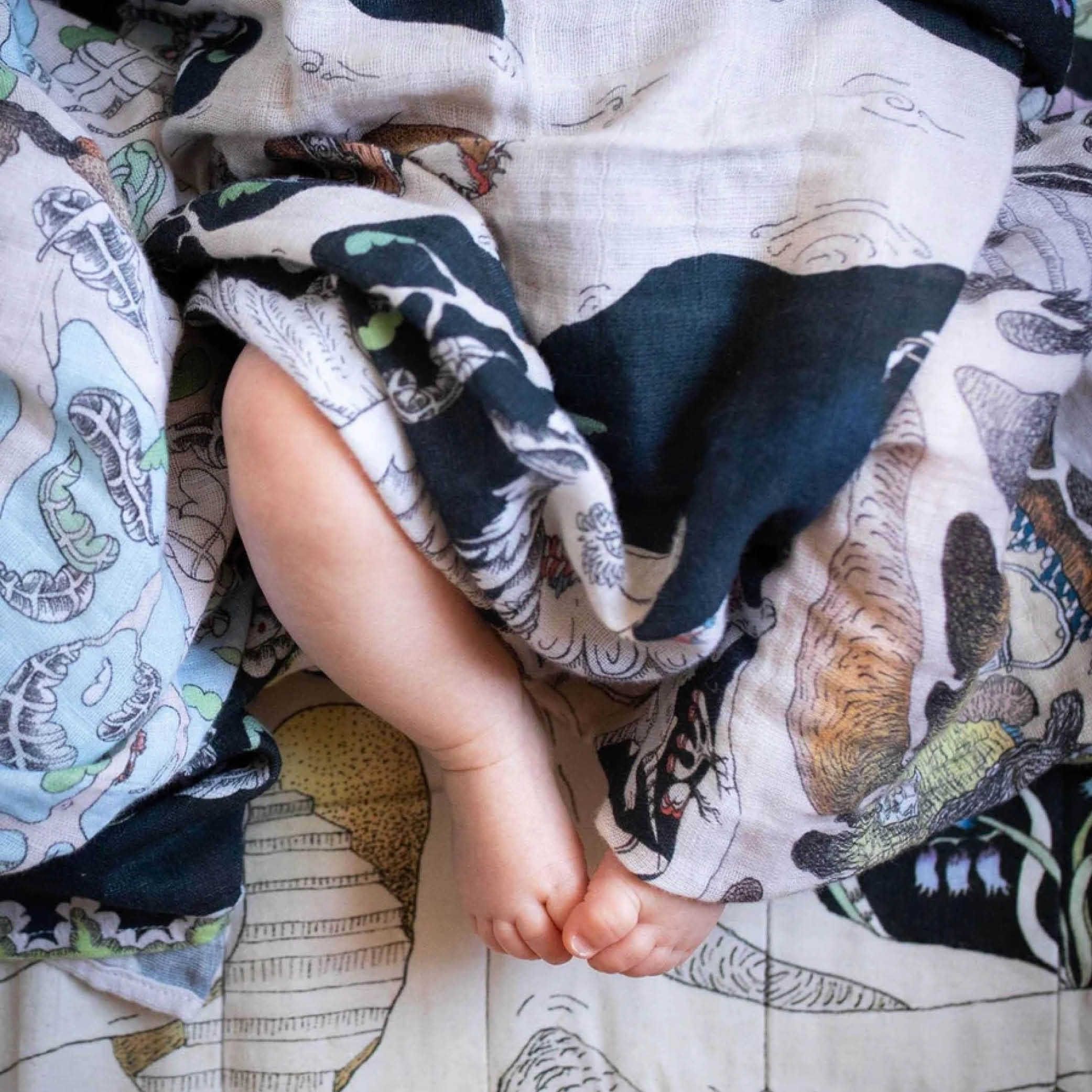 Reversible Baby Muslin Enchanted Forest