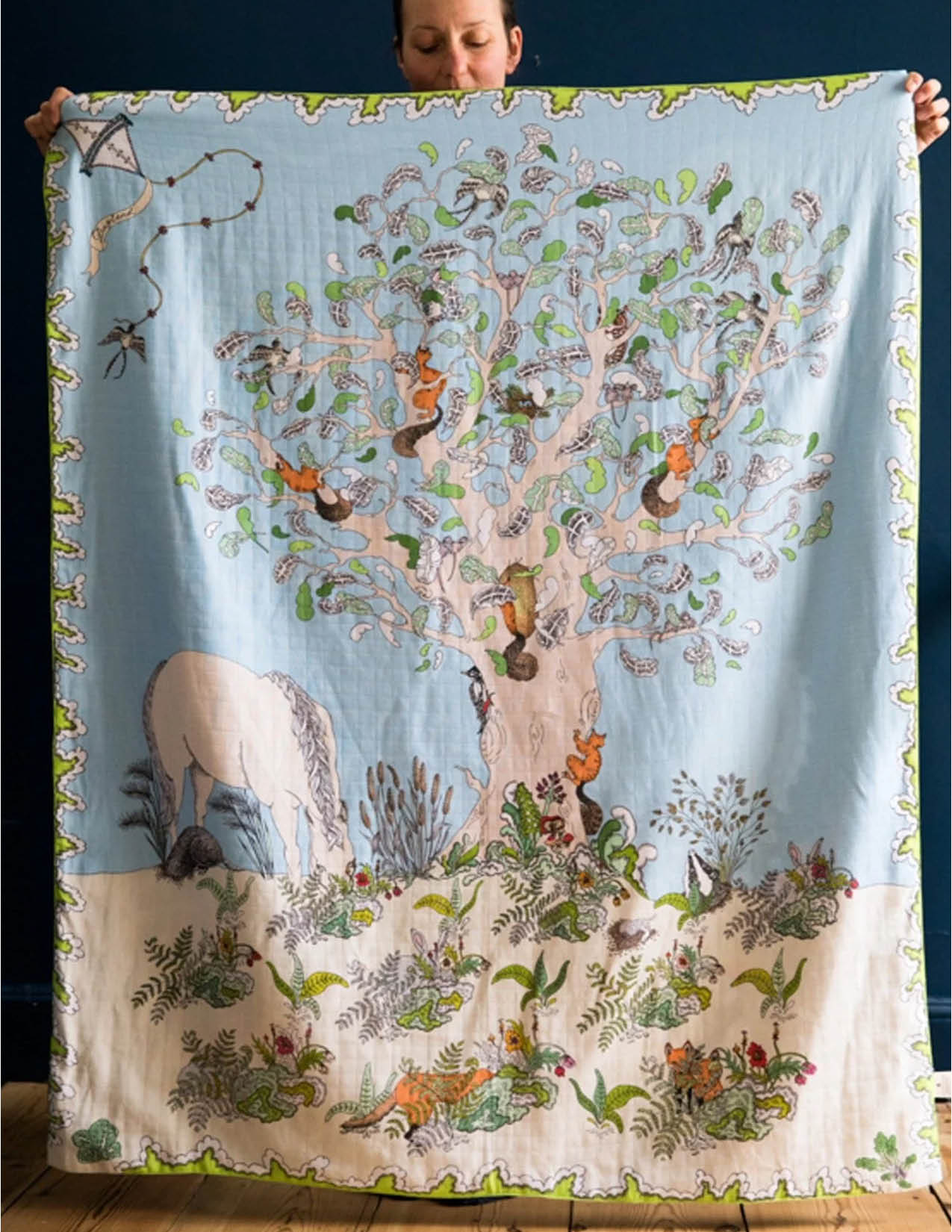 Reversible Baby Muslin Enchanted Forest