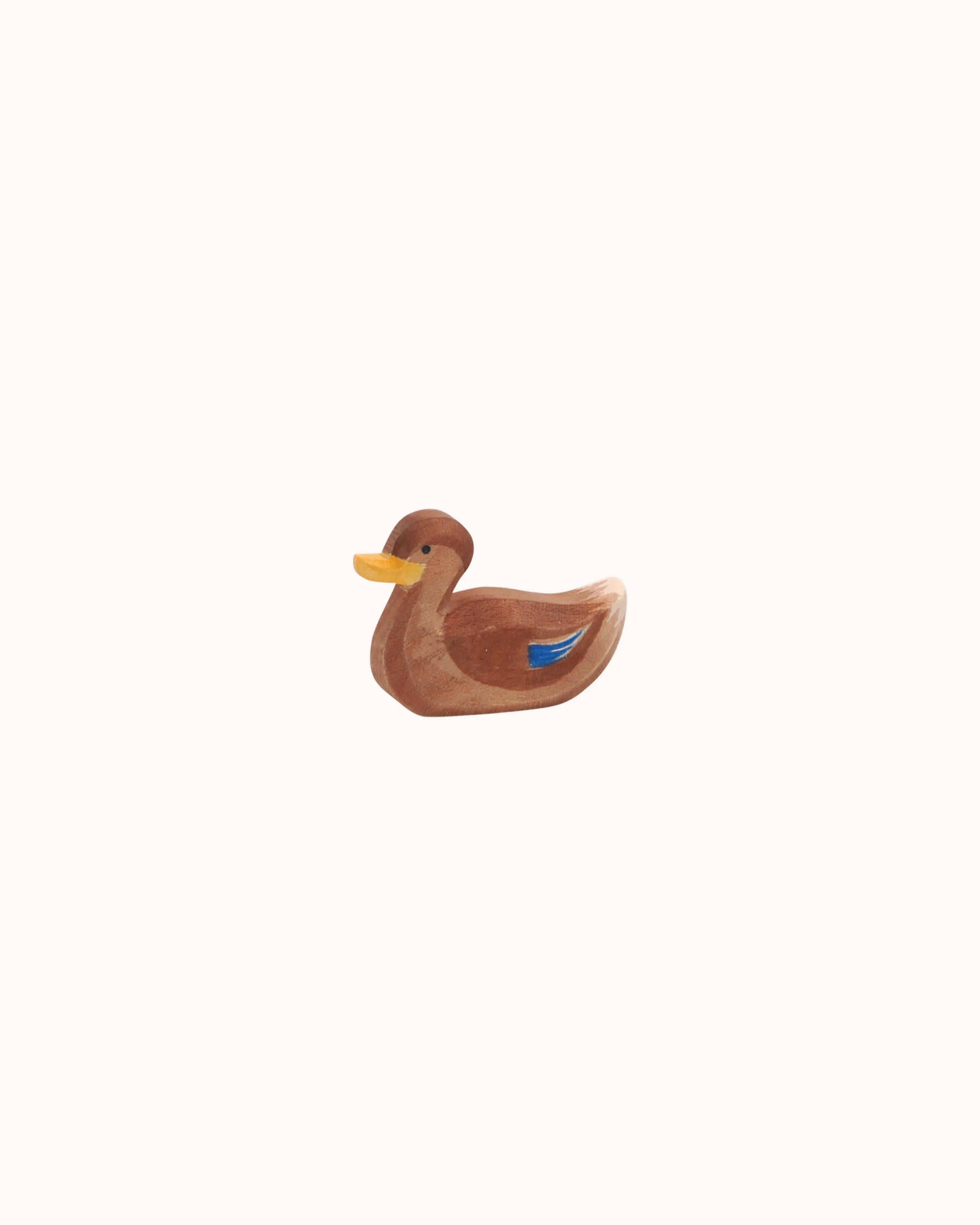 Holzfigur Ente schwimmend