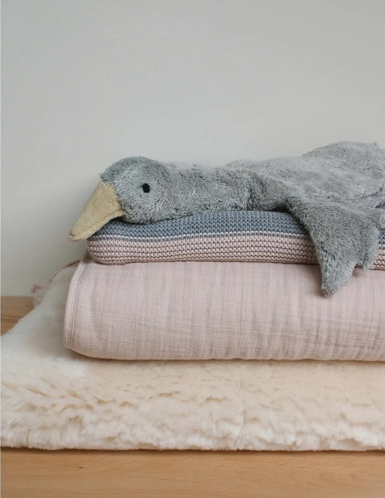 Wärmekissen kleine graue Gans