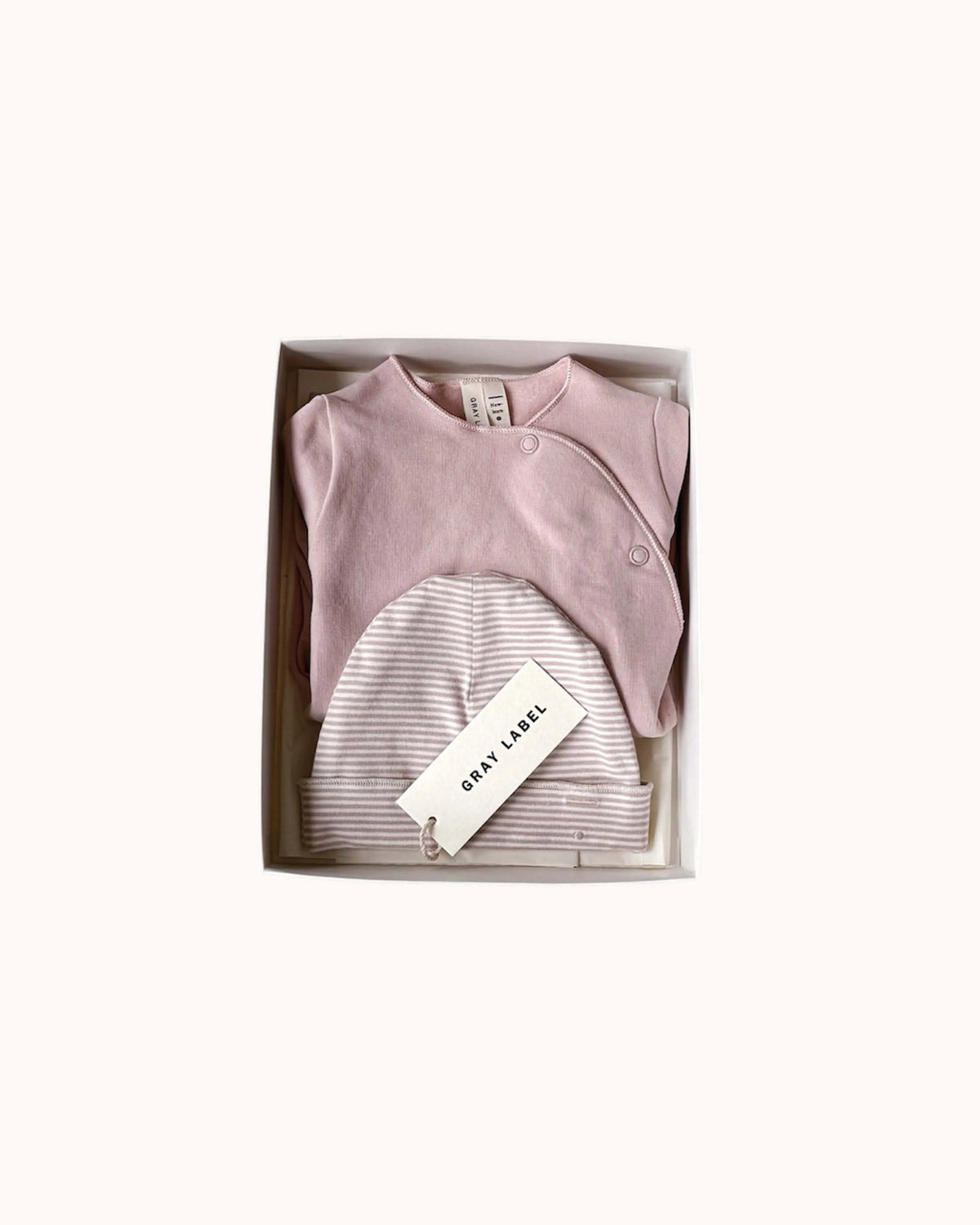 Neugeborenen Essentials Geschenkbox in faded pink