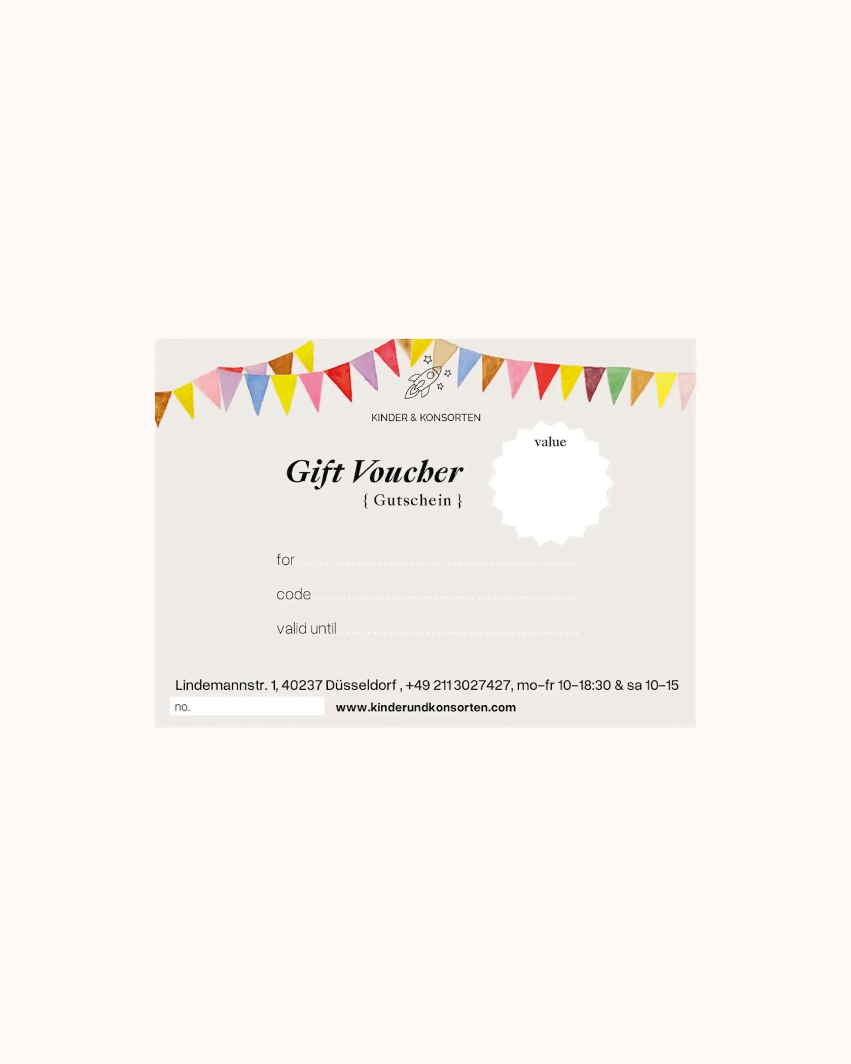 Physischer Geschenkgutschein zum Geburtstag