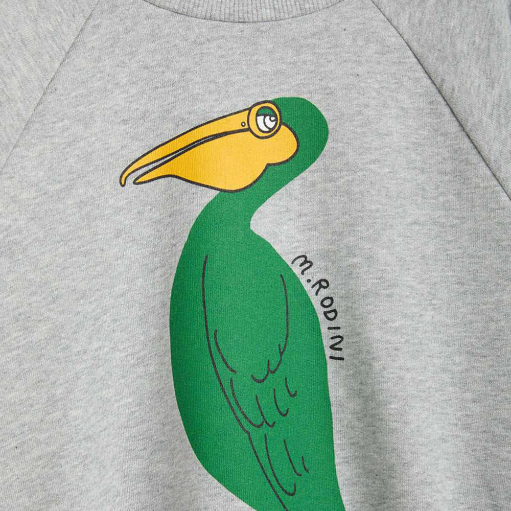 Langärmliger Sweater mit Pelikan