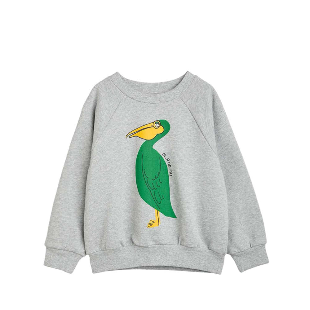 Langärmliger Sweater mit Pelikan
