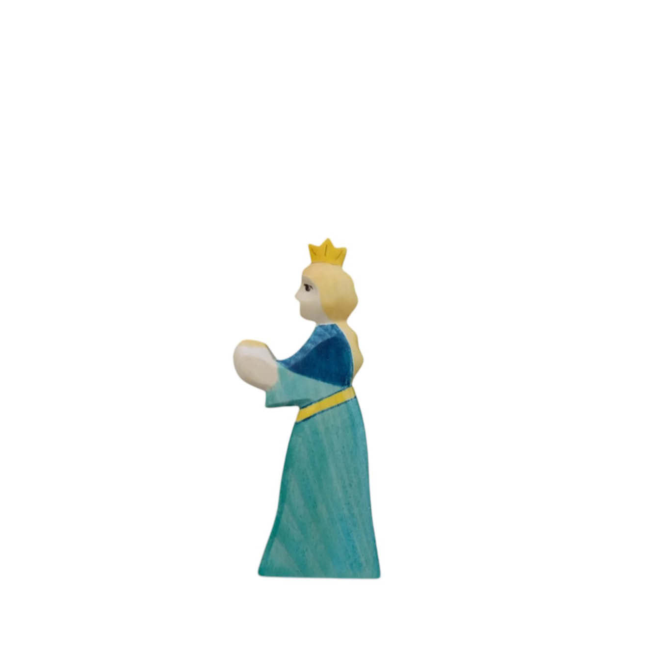 Holzfigur Prinzessin zum Froschkönig