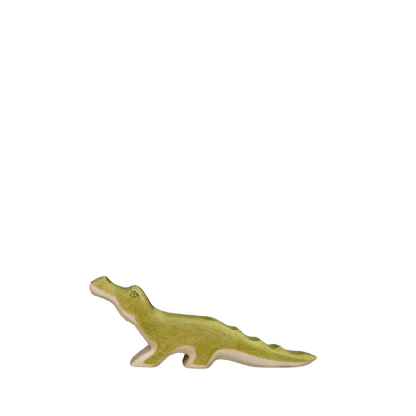 Holzfigur kleines Krokodil