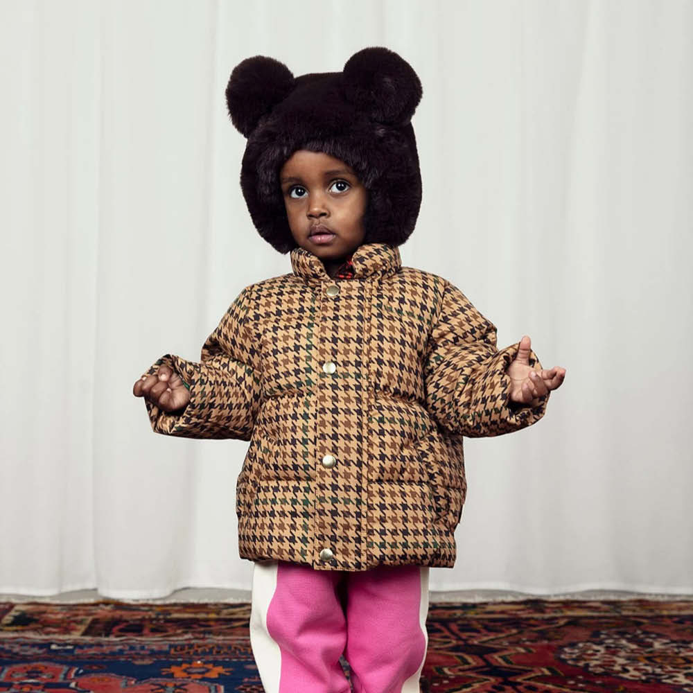 Puffer Jacket Houndstooth
