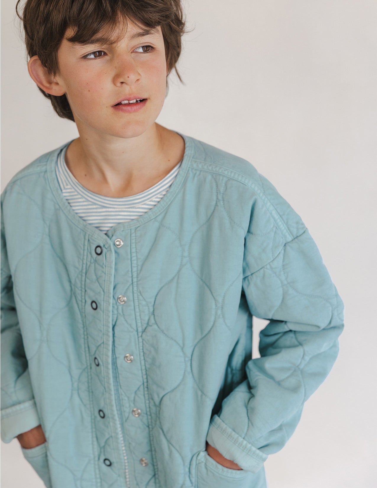 Steppjacke in stormy