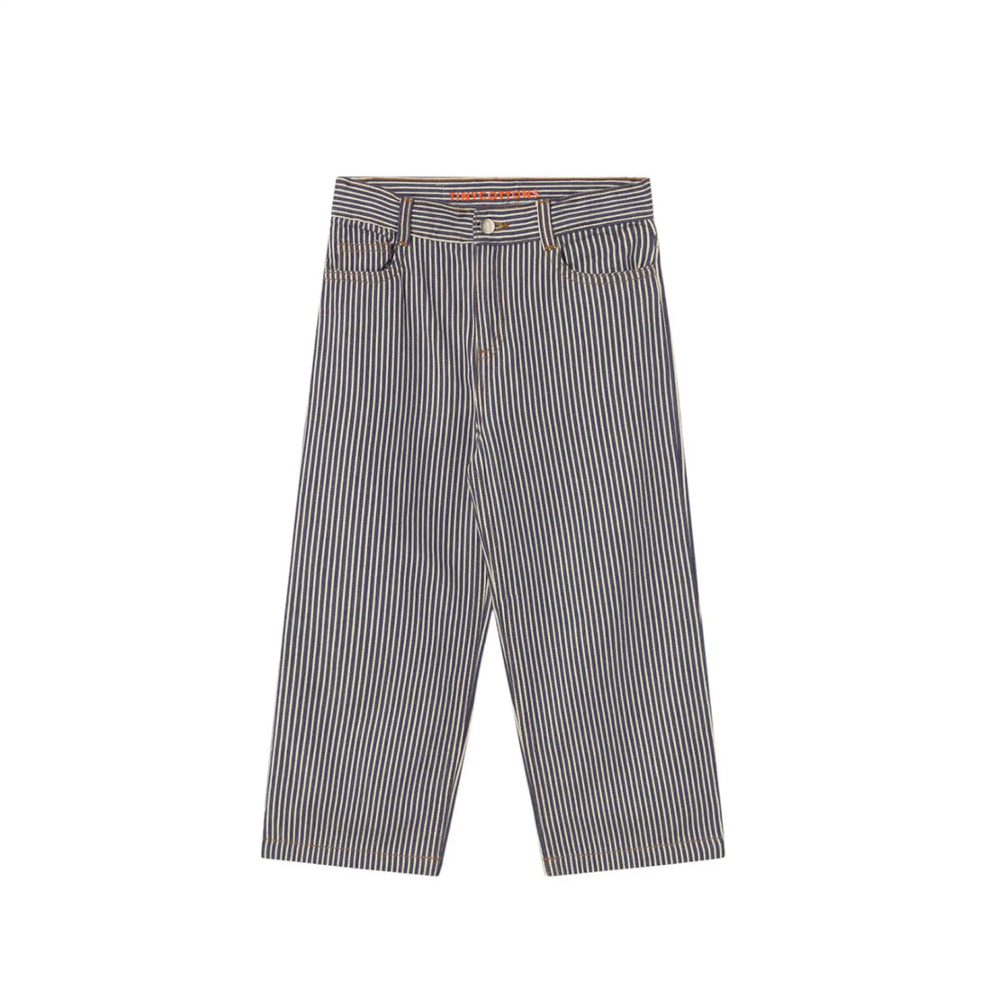 Striped Straight Jeans