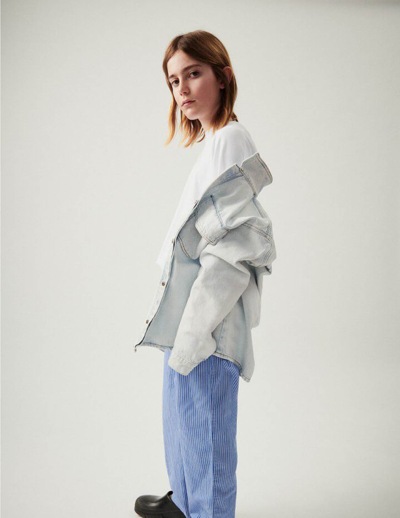Jeanshemd Joybird in winter bleached