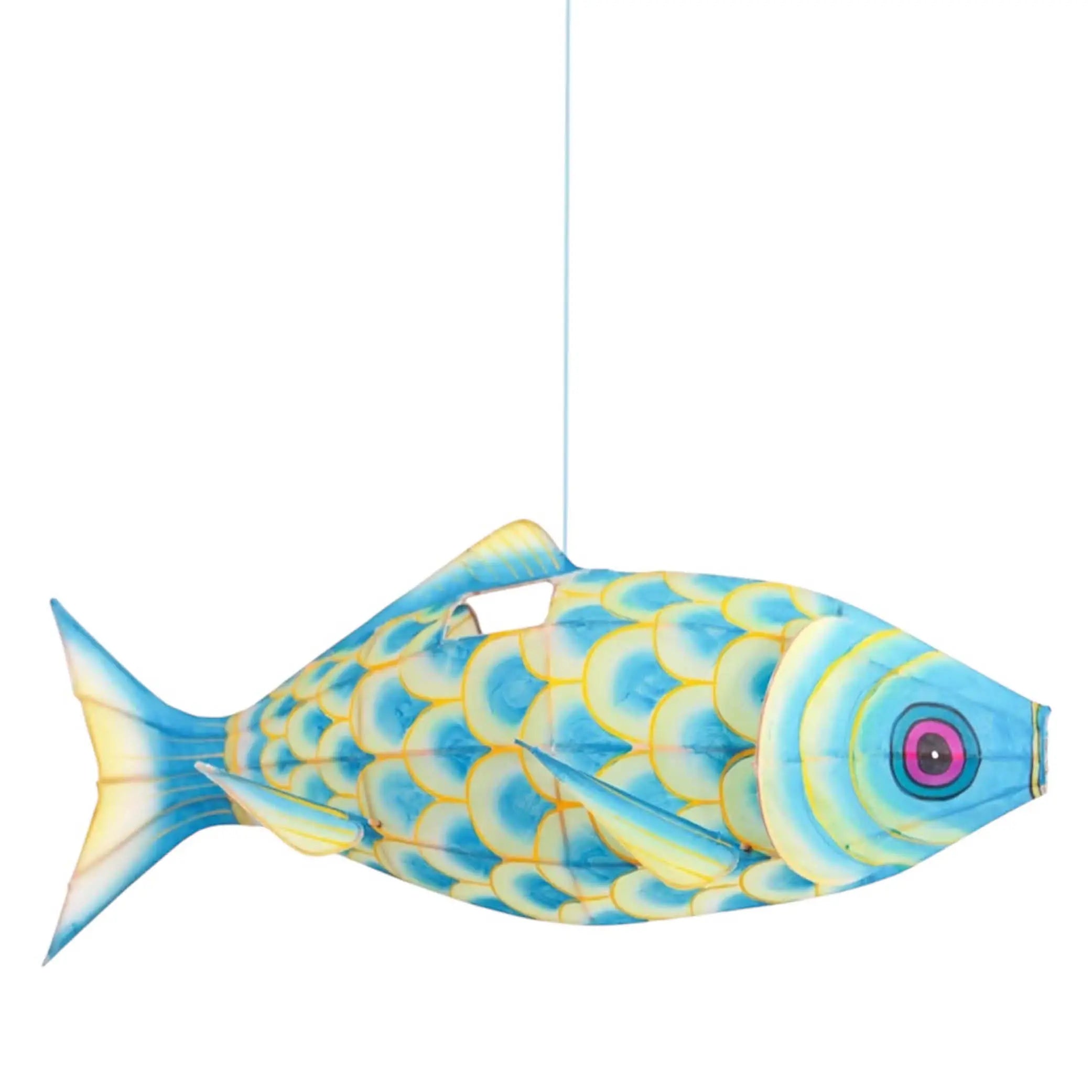 Karpfen Lampe in blau