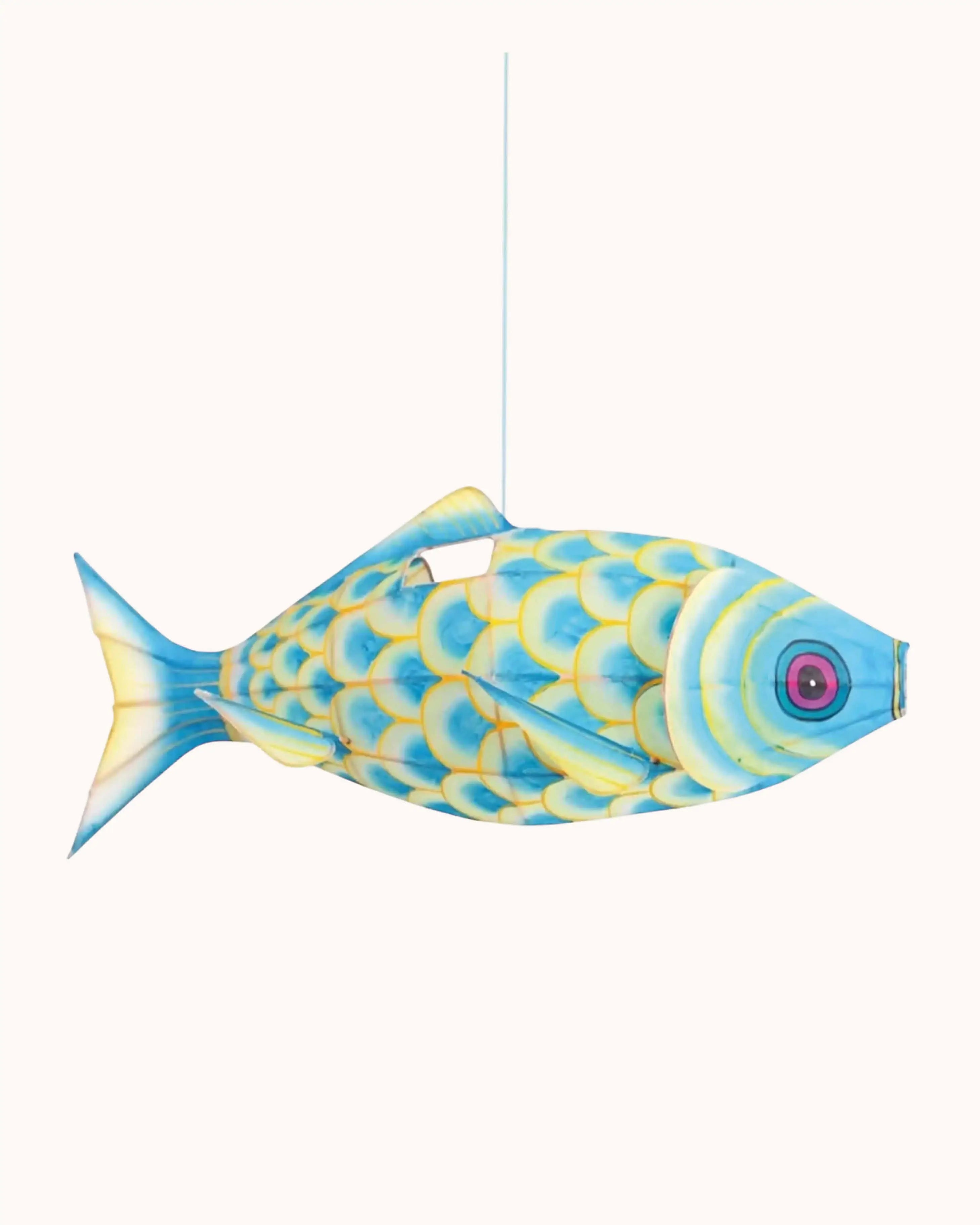 Karpfen Lampe in blau