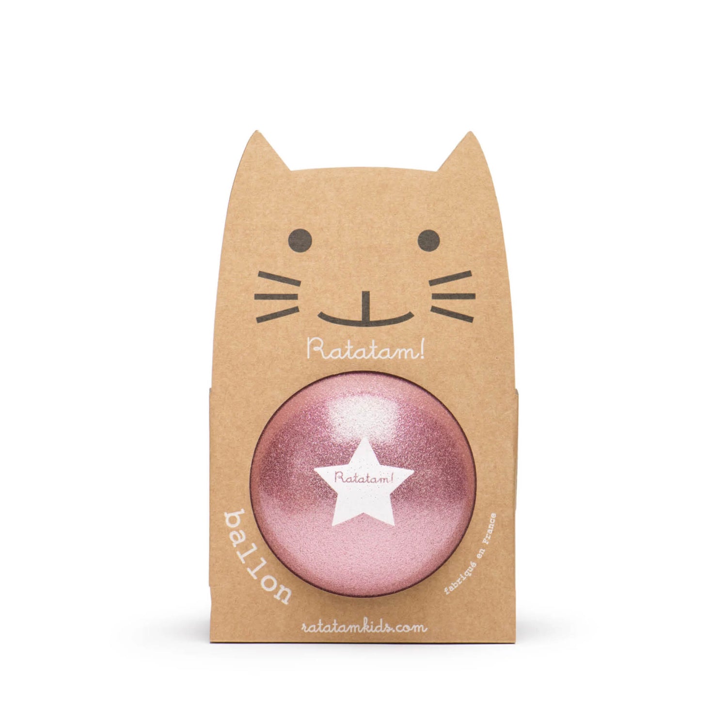 Katze Ball in dunkelpink