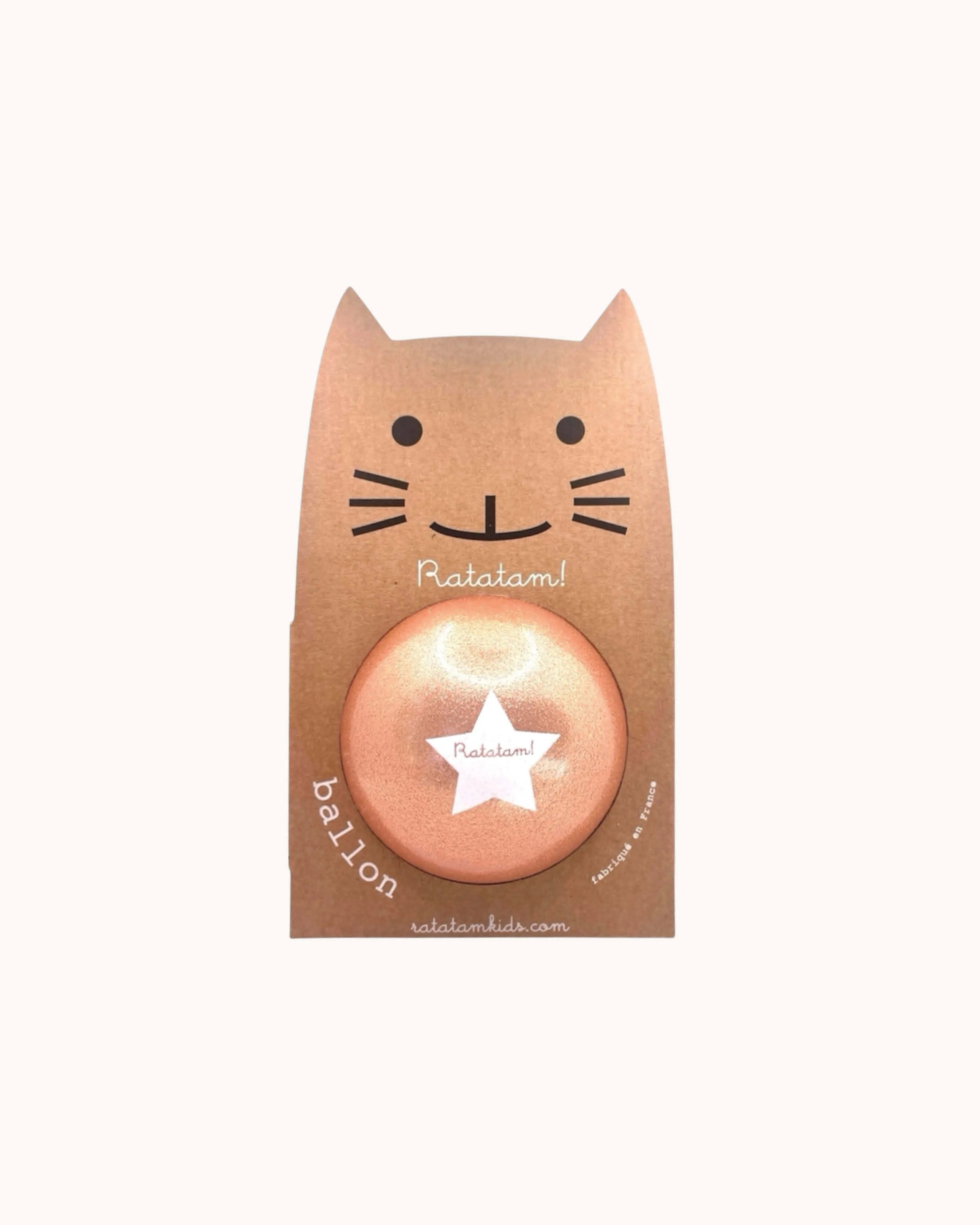 Katze Ball in kupfer