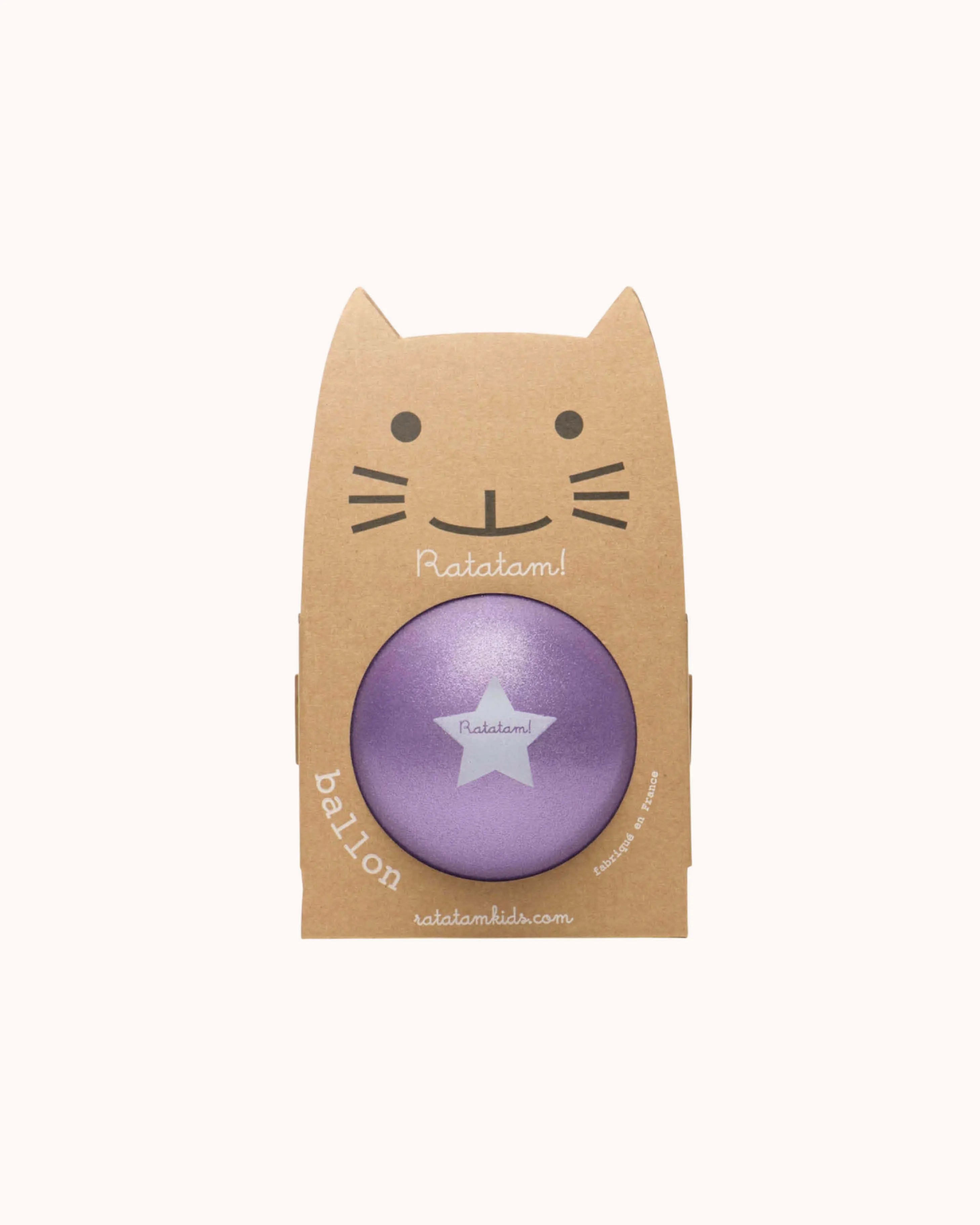 Katze Ball in lila