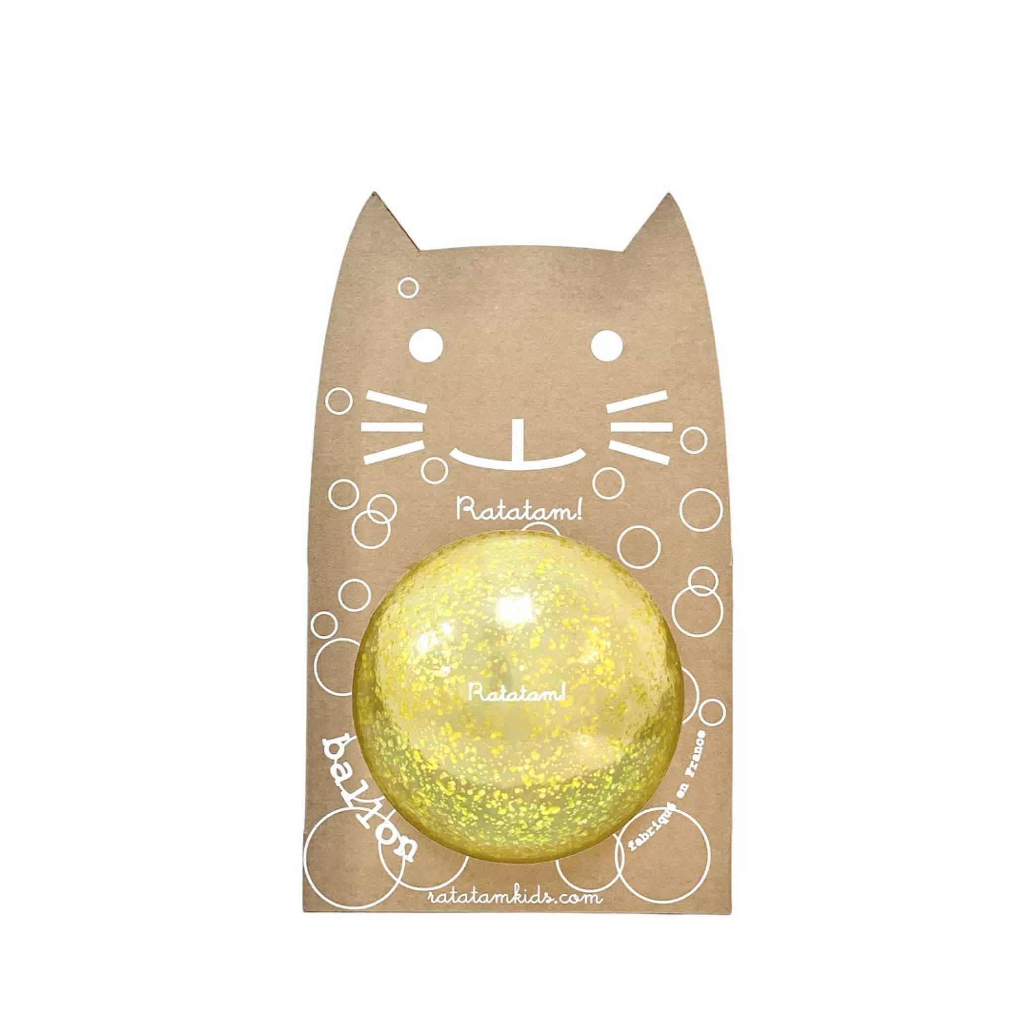 Cat Bubble Ball in yellow