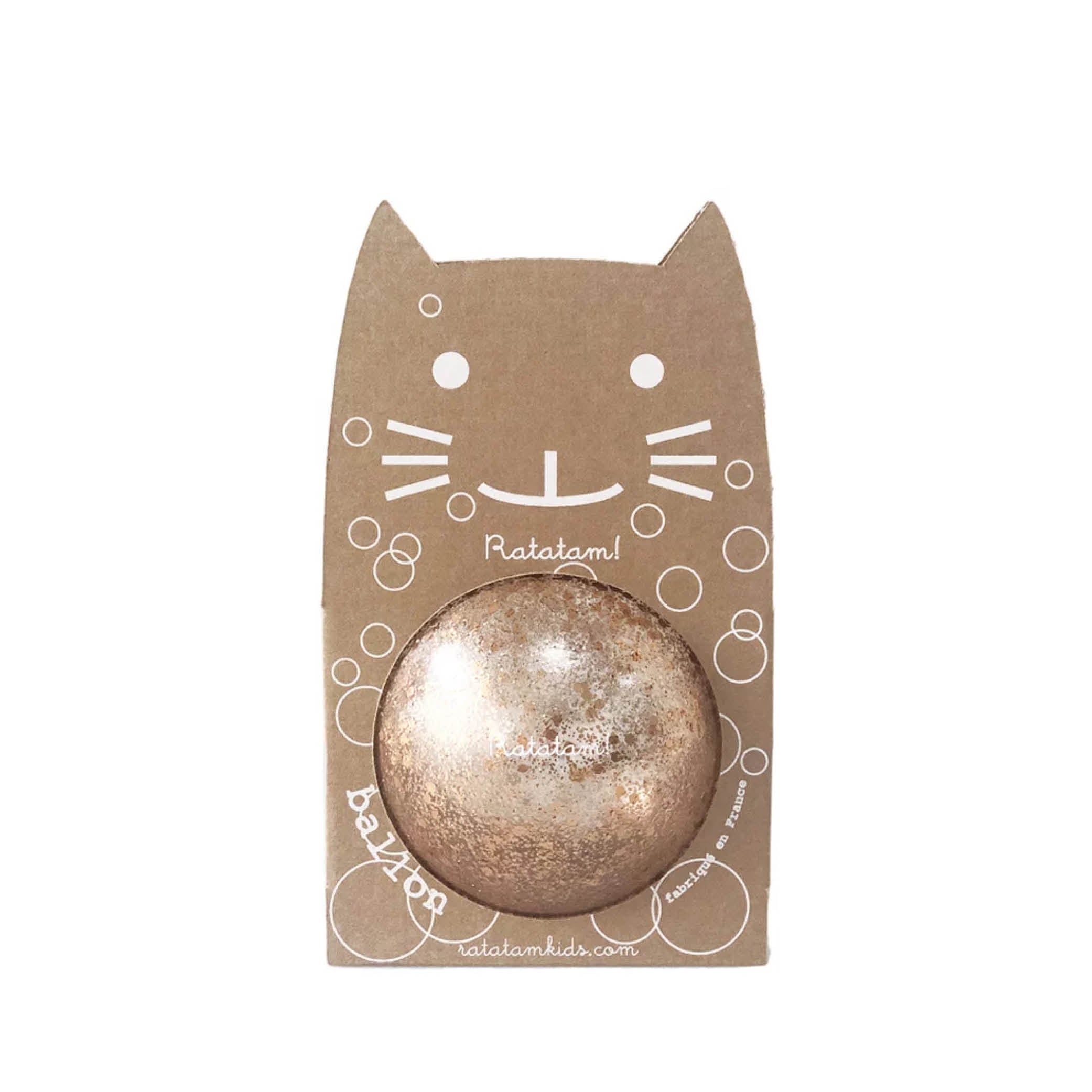 Cat Bubble Ball in copper