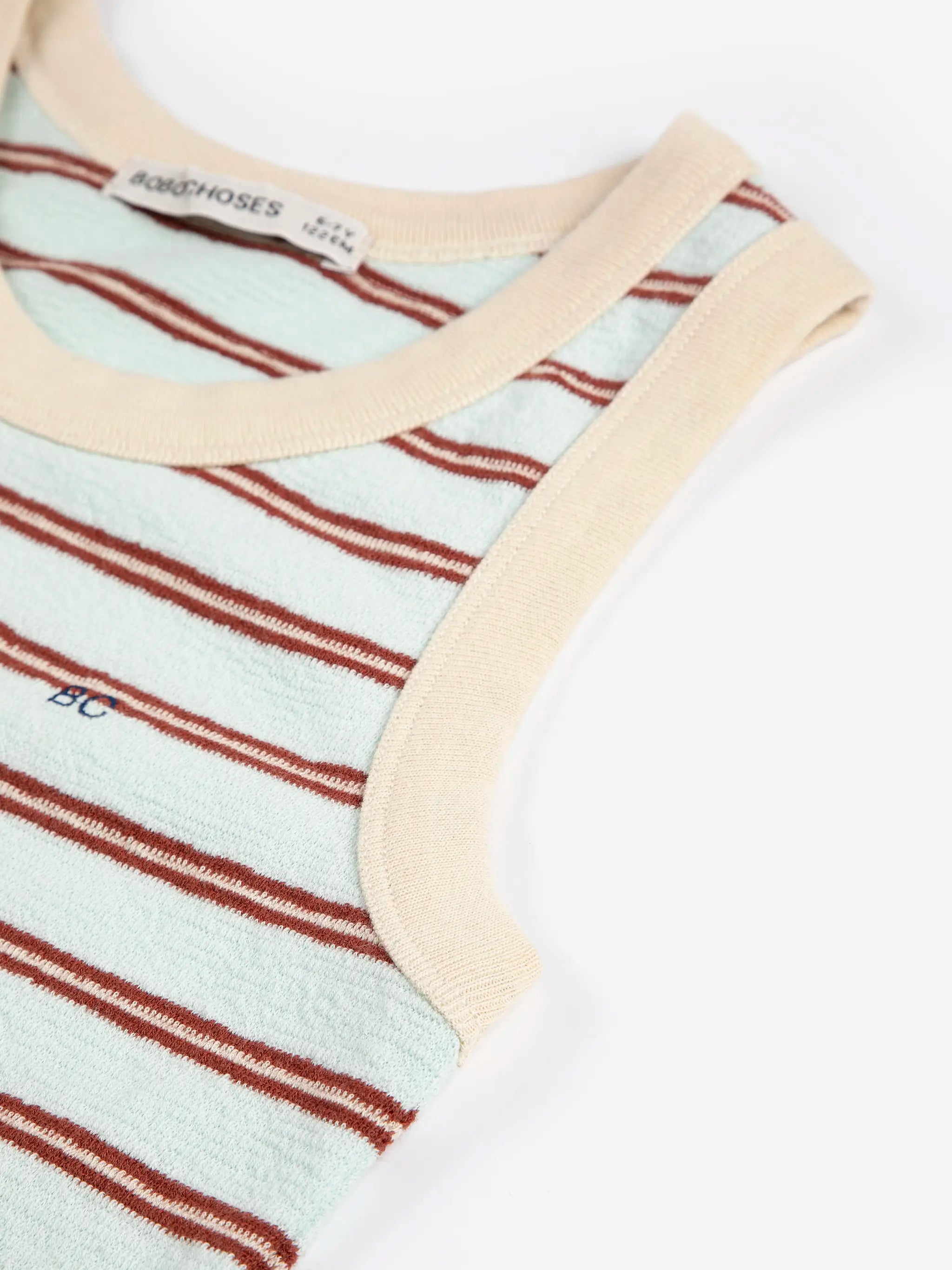 Gestreiftes Ärmelloses Kleid