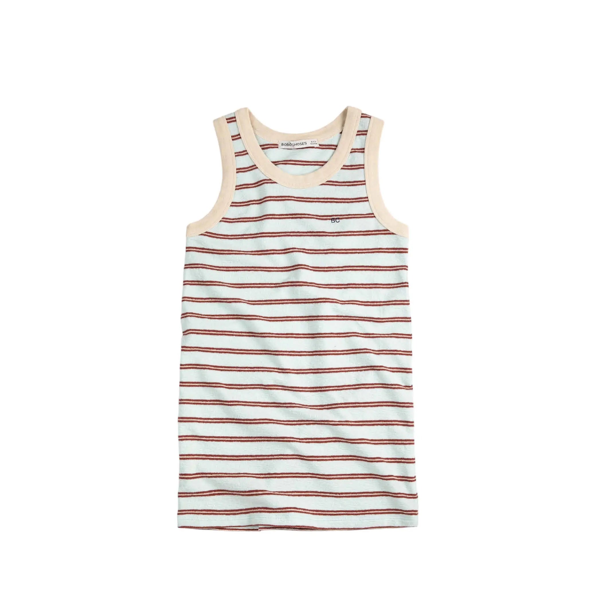 Gestreiftes Ärmelloses Kleid