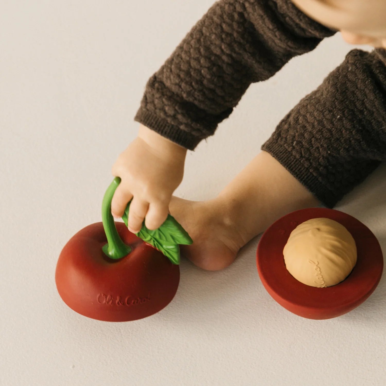 Stacking Toy & Rattle Ball Cherry