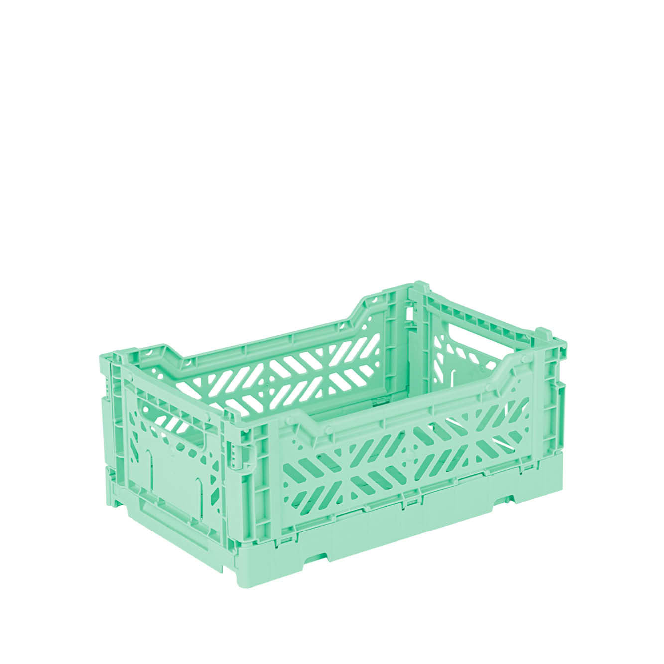 Klappkiste in warm mint