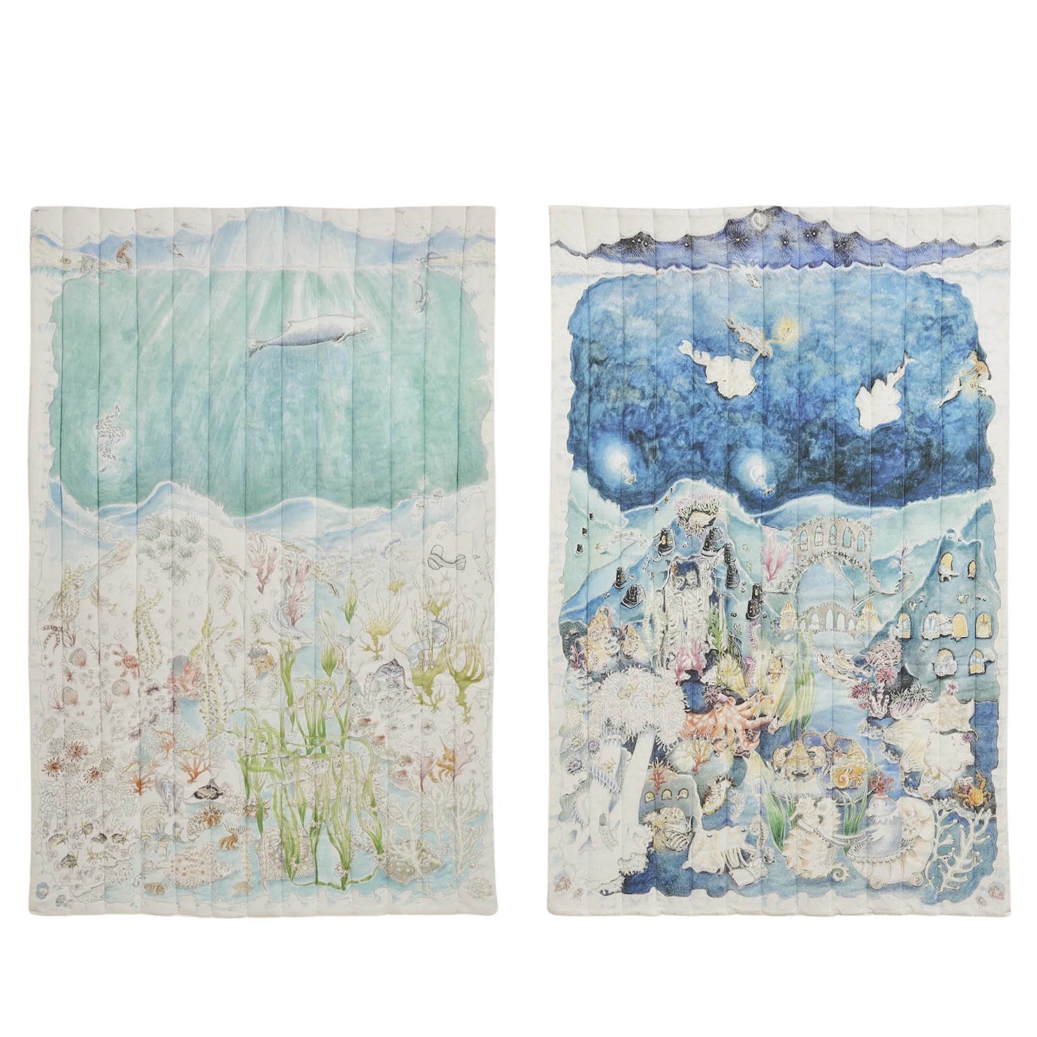 Reversible Quilted Blanket Legends Of The Sea