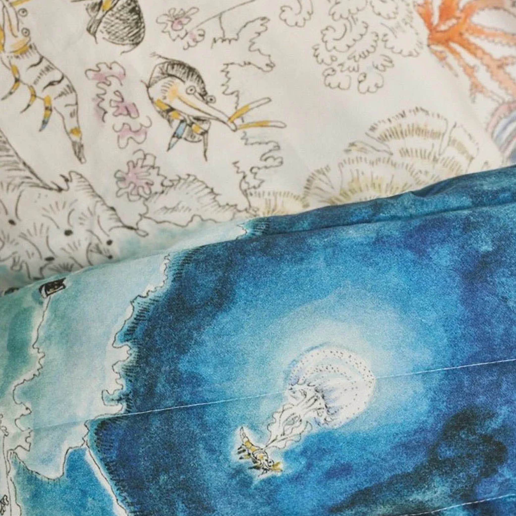 Reversible Quilted Blanket Legends Of The Sea