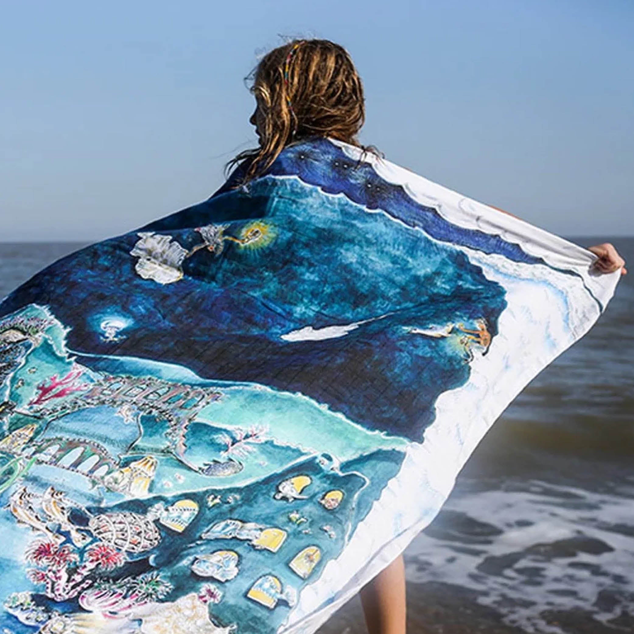 Reversible Baby Muslin Legends Of The Sea