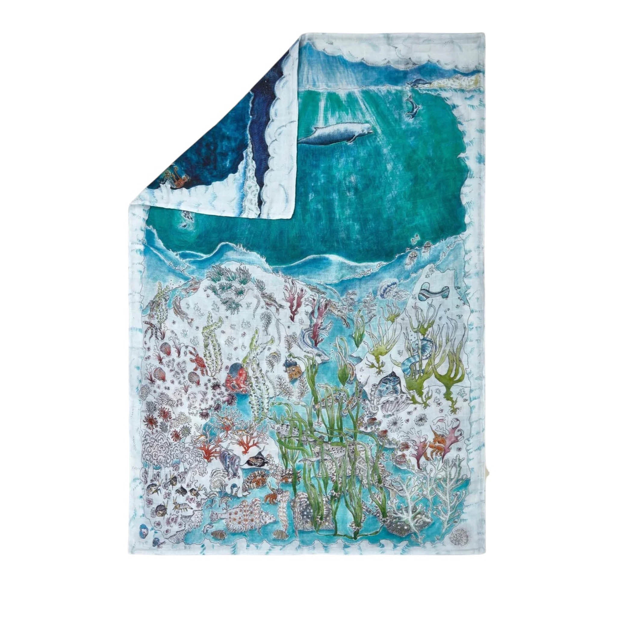 Reversible Baby Muslin Legends Of The Sea