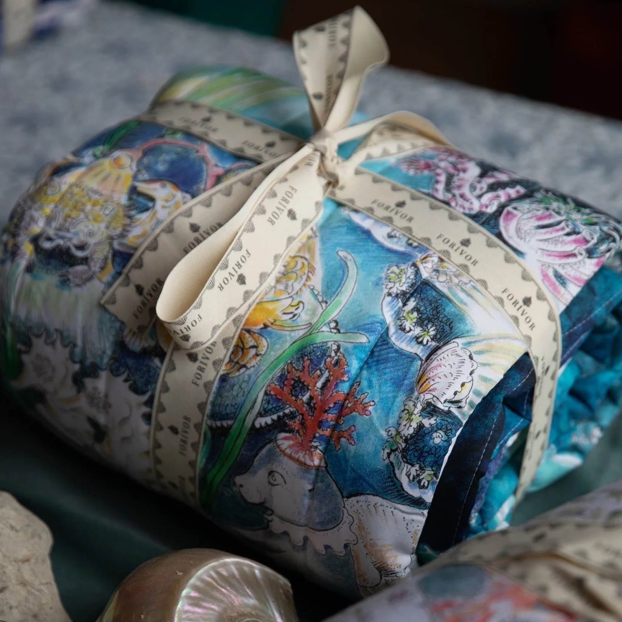 Reversible Quilted Blanket Legends Of The Sea