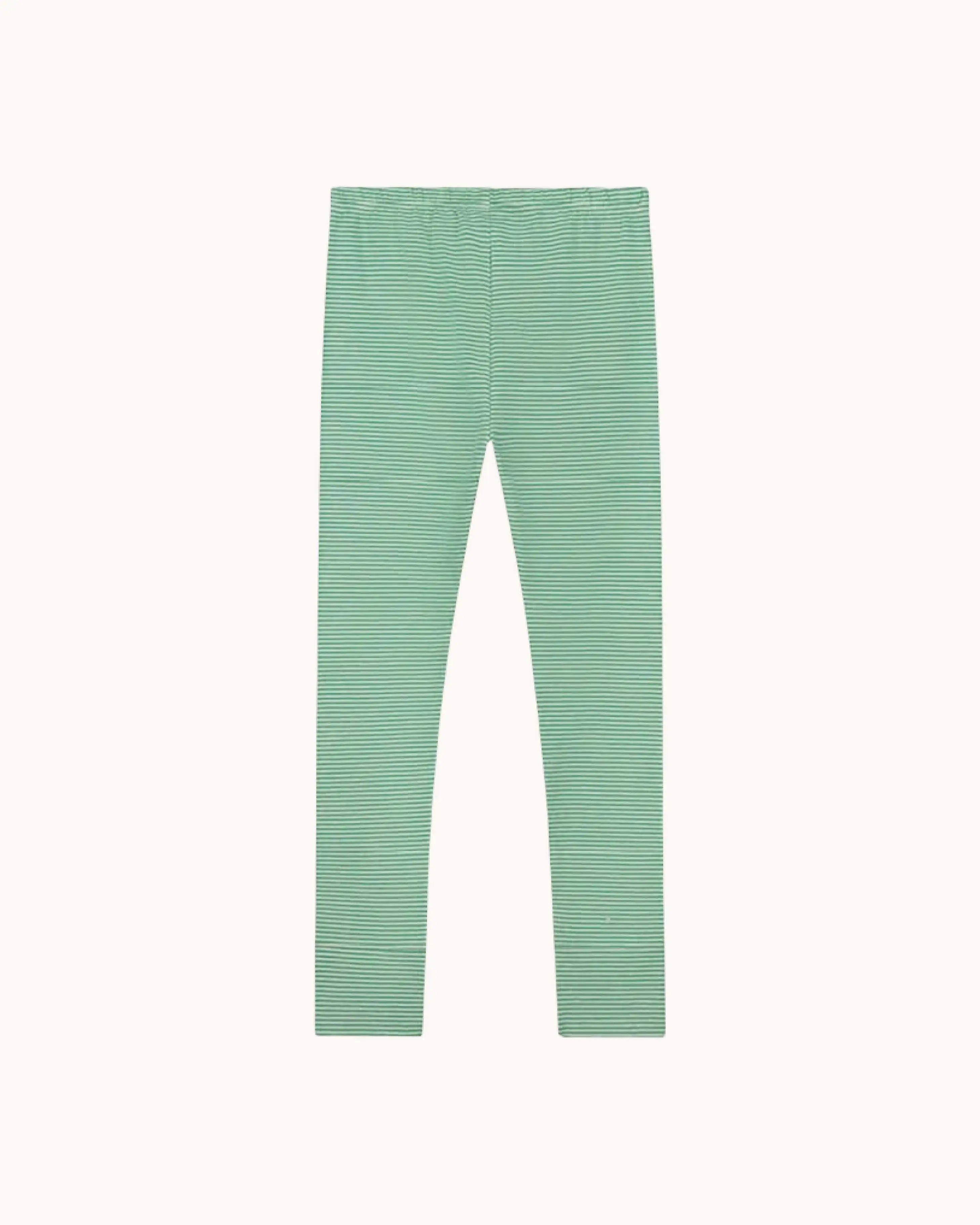 Leggings in bright green/cream