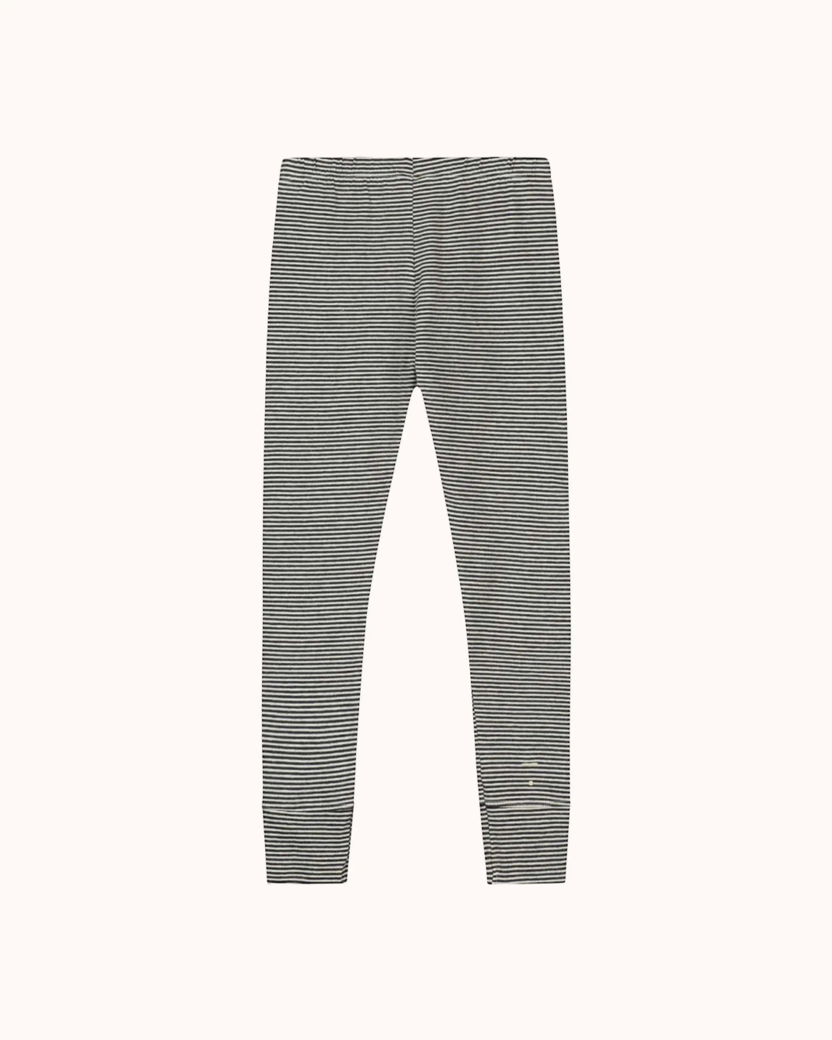 Leggings in nearly black/cream