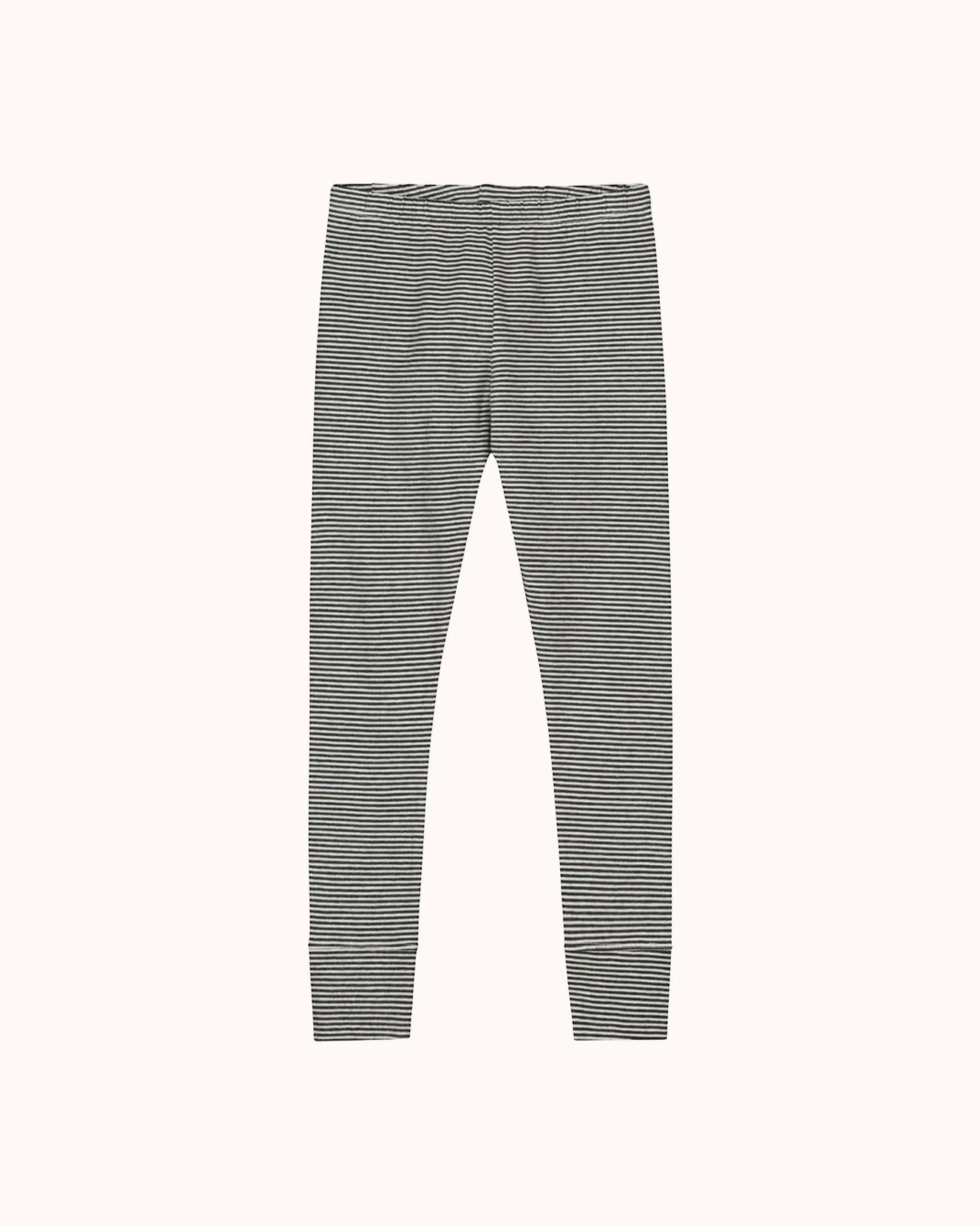 Leggings in nearly black/cream