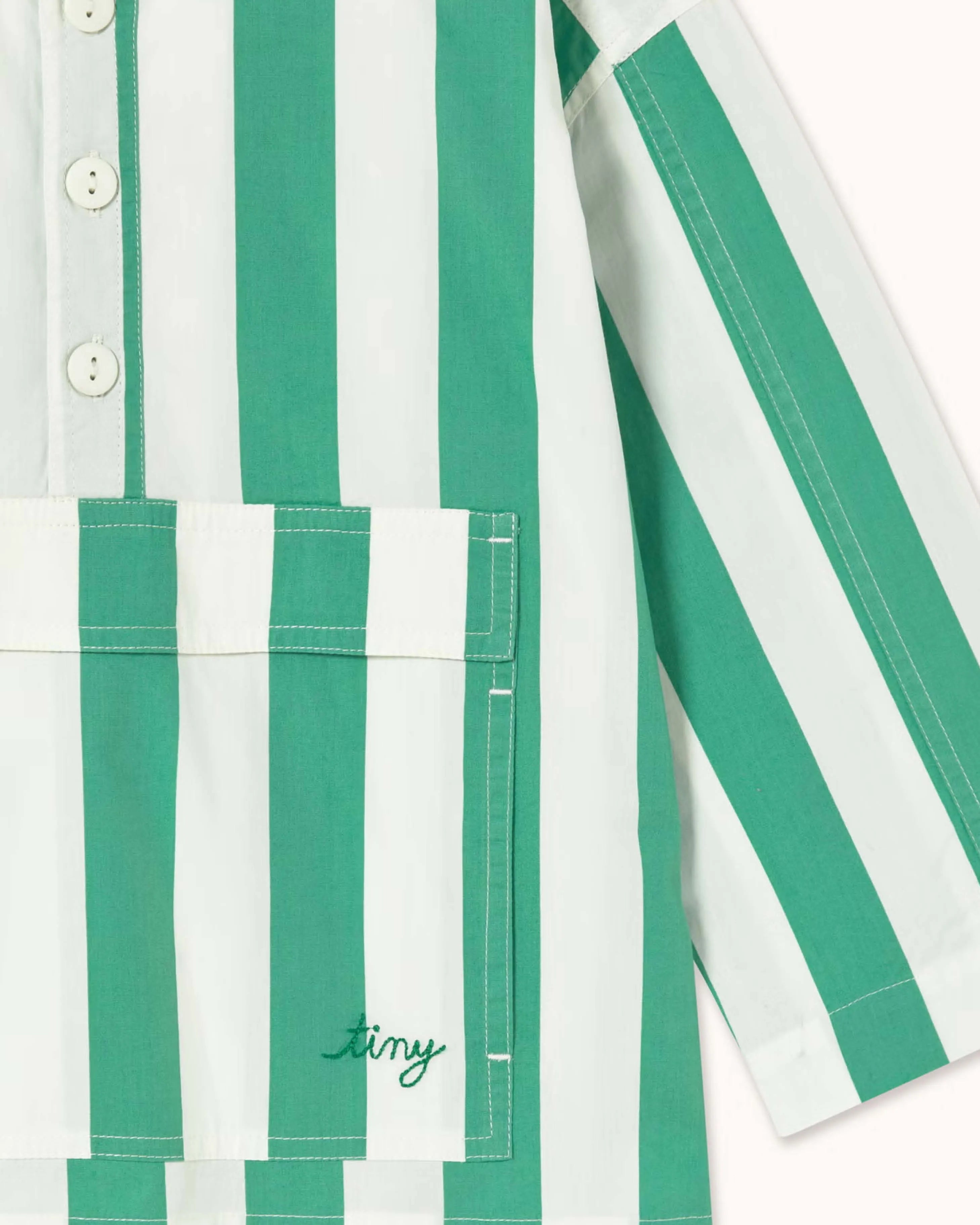 Light Jacket in emerald striped