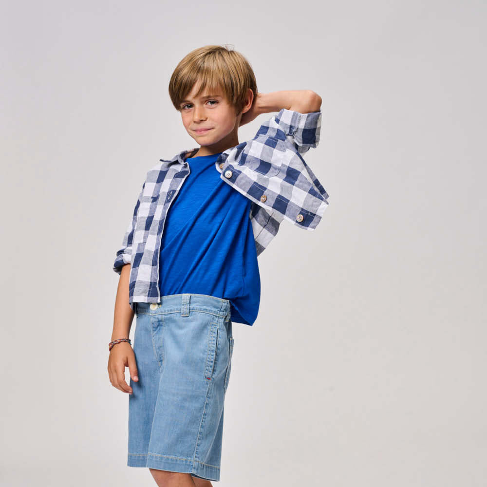 Ford Shirt in blue checkered