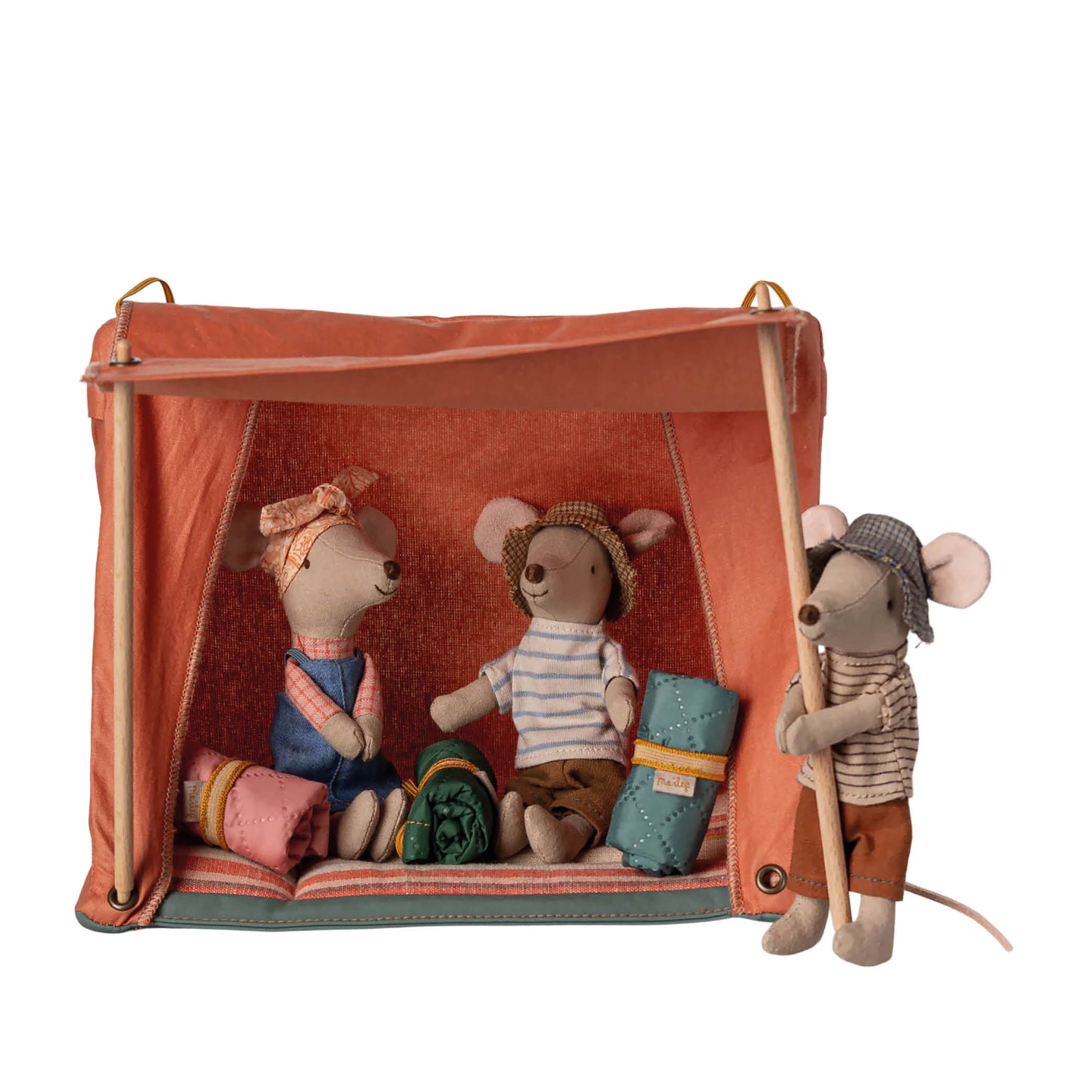 Happy Camper Mouse Tent in orange