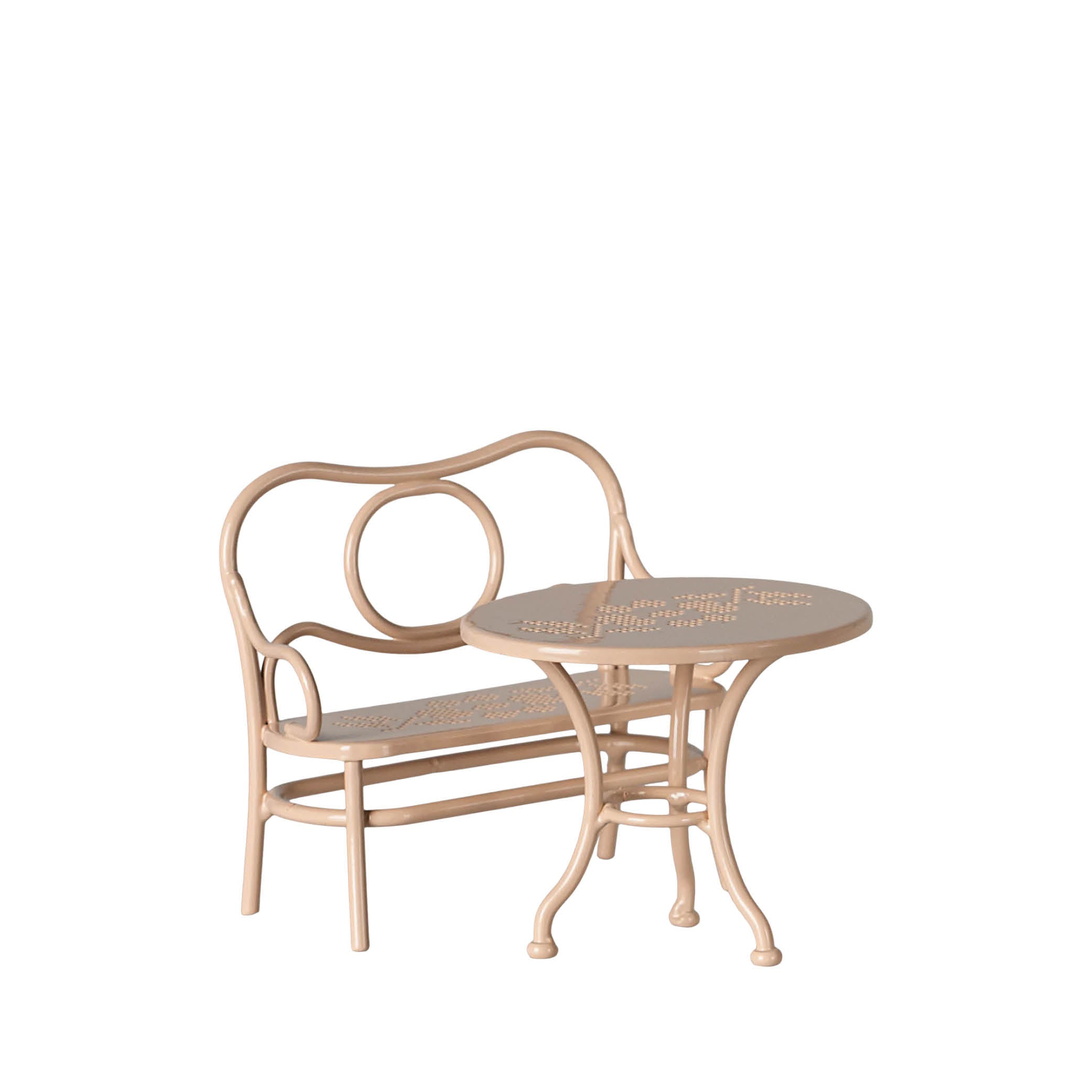 Mäuse Café Set in pale pink