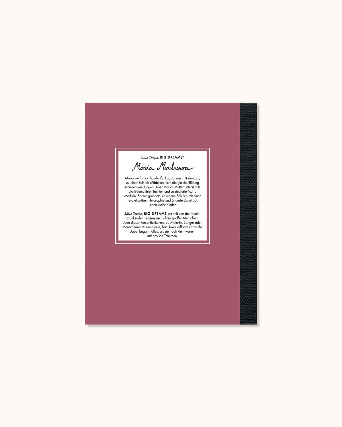 Little People, Big Dreams – Maria Montessori