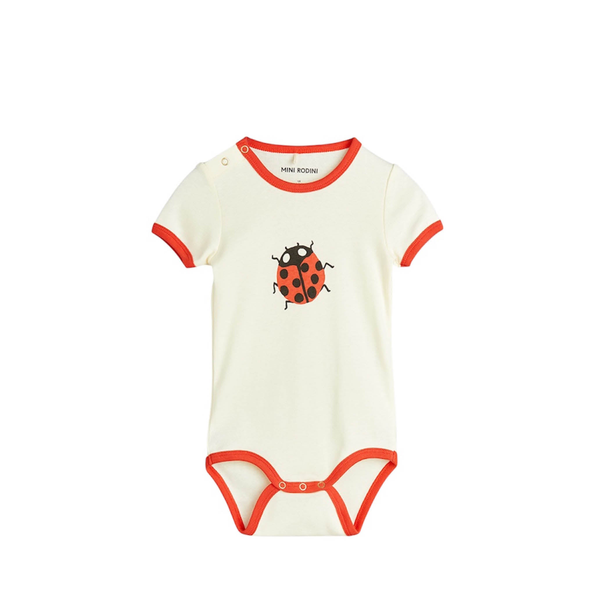 Kurzärmliger Baby Body Marienkäfer
