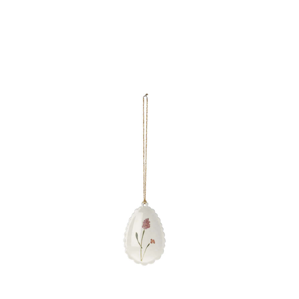 Gewölbtes Osterei Ornament in rosa
